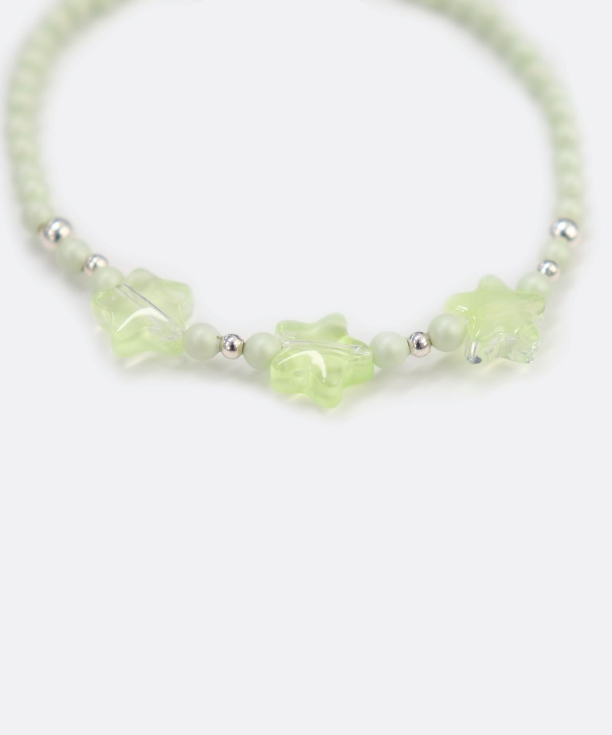 봉보(BONBEAU) Star glass swarovski pearl Bracelet 스타 글라스 스와로브스키 크리스탈 진주 비즈 팔찌 3mm