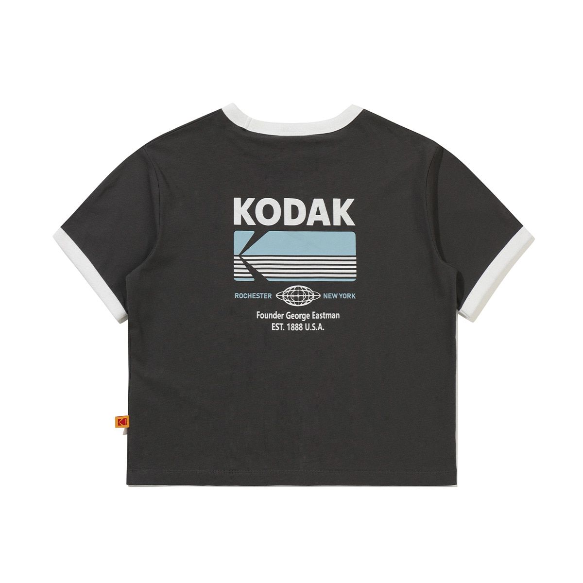 코닥(KODAK) 브리즈팝 빅그래픽 반팔 티셔츠 우먼 CHARCOAL
