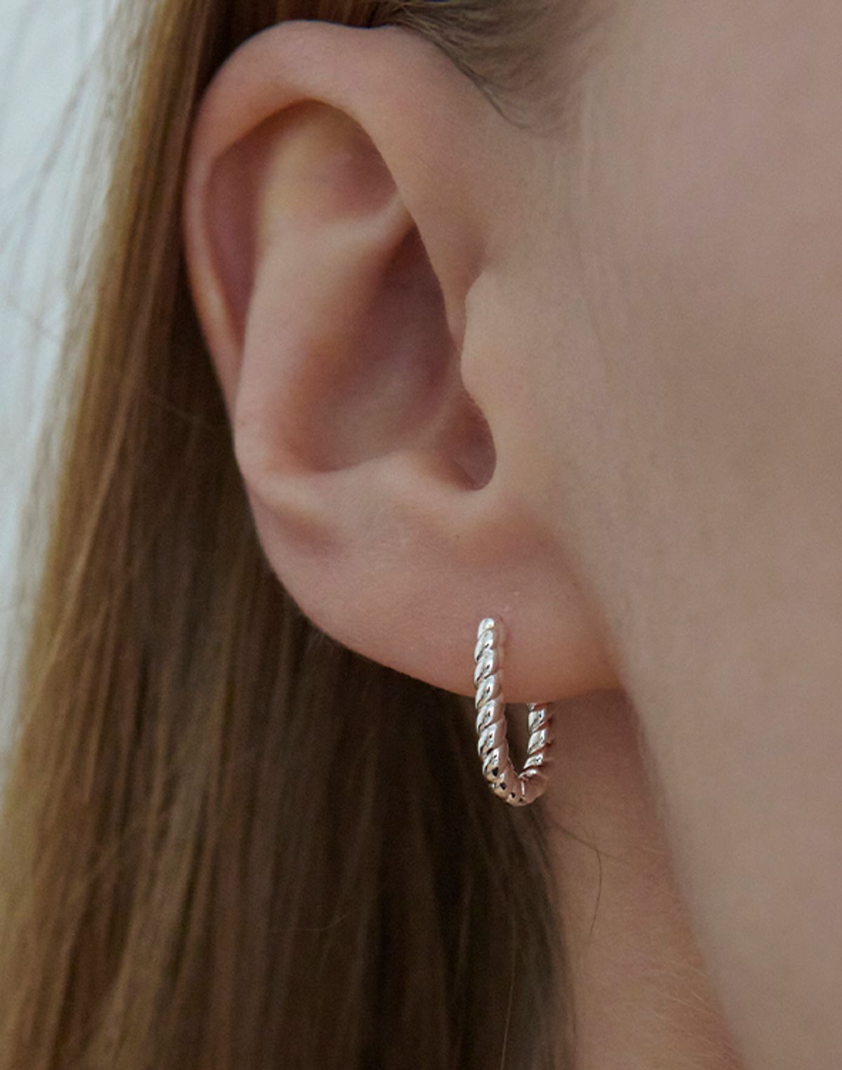 아티카 로우(ATTICA RAW) Silver Sailor Rope Earrings / EBS037
