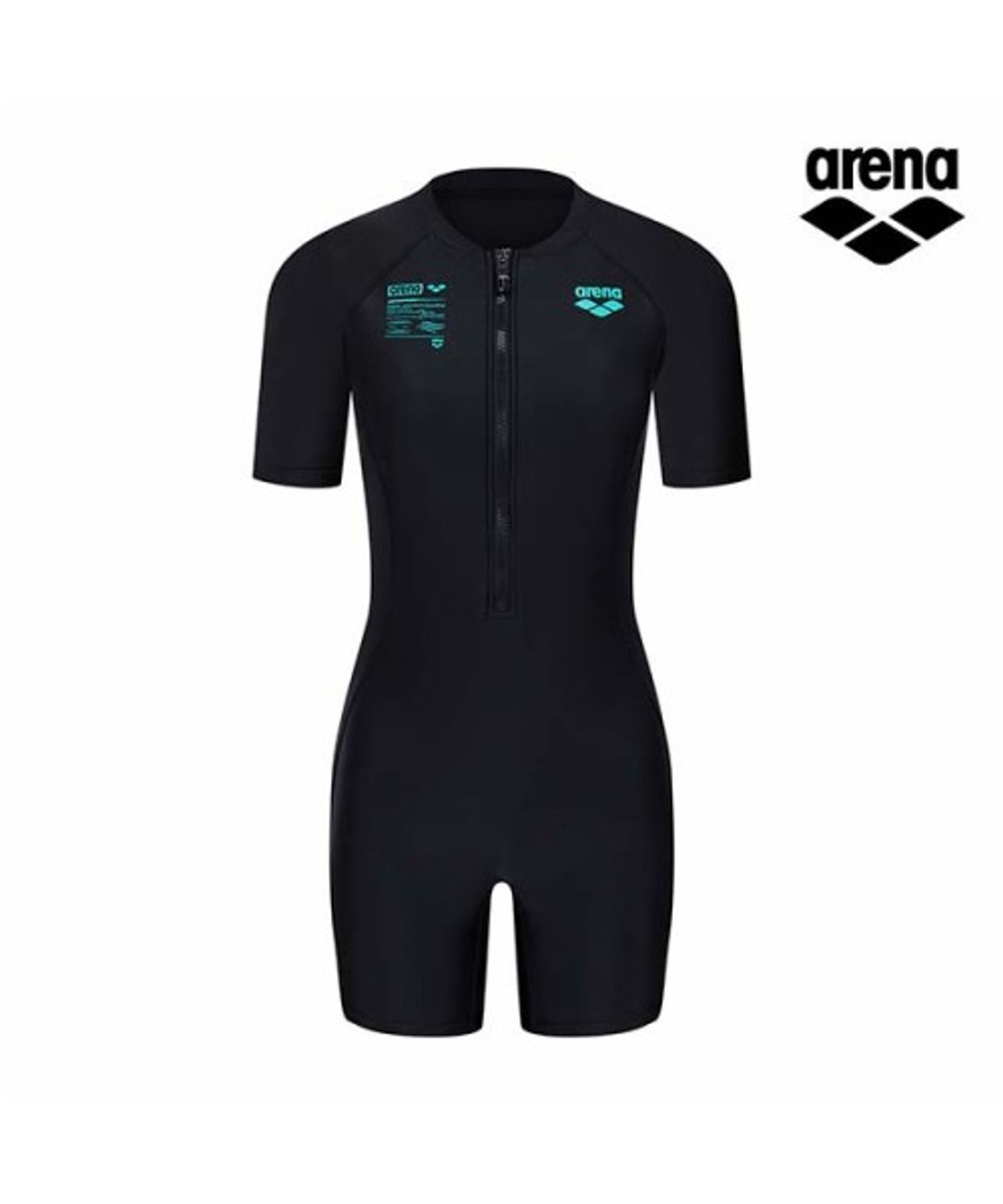 아레나(ARENA) 웨이브 스프린트 여성 3부 반신 슈트 A6BL1LI06BLK