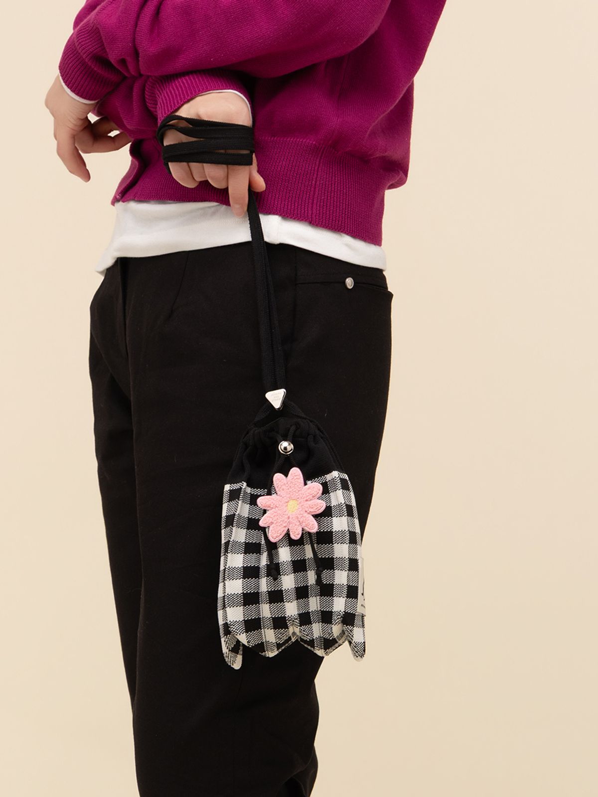 조셉앤스테이시(JOSEPH&STACEY) Lucky Pleats Knit String Mini Cross Check (ALL)