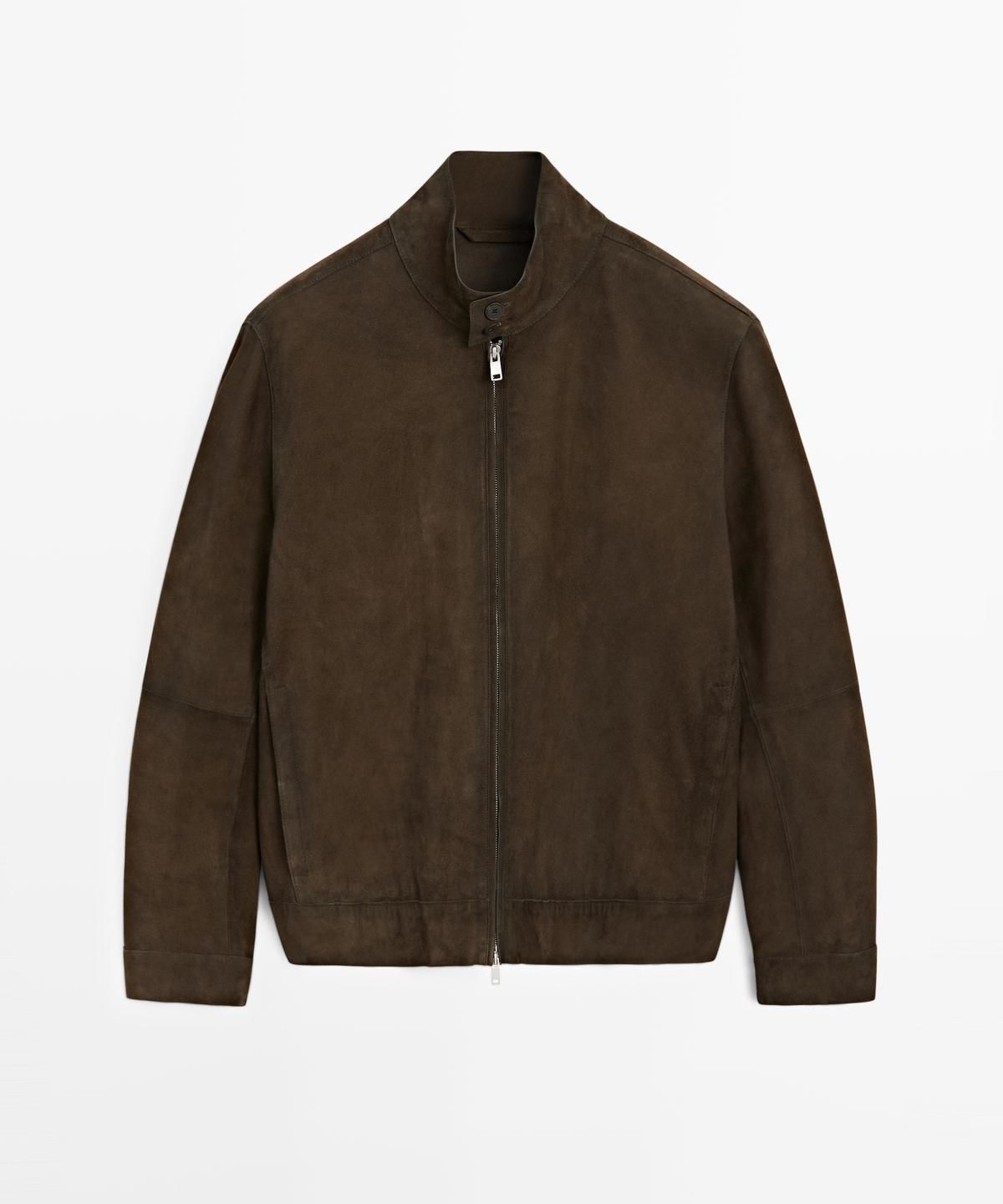 마시모두띠(MASSIMO DUTTI) 스웨이드 레더 재킷