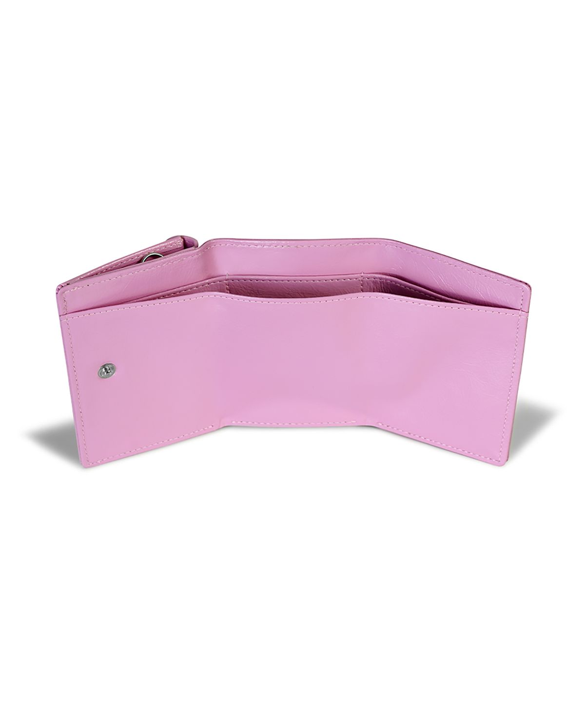 페넥(FENNEC) CRINKLE TRIANGLE TRIPLE WALLET - LILAC PINK