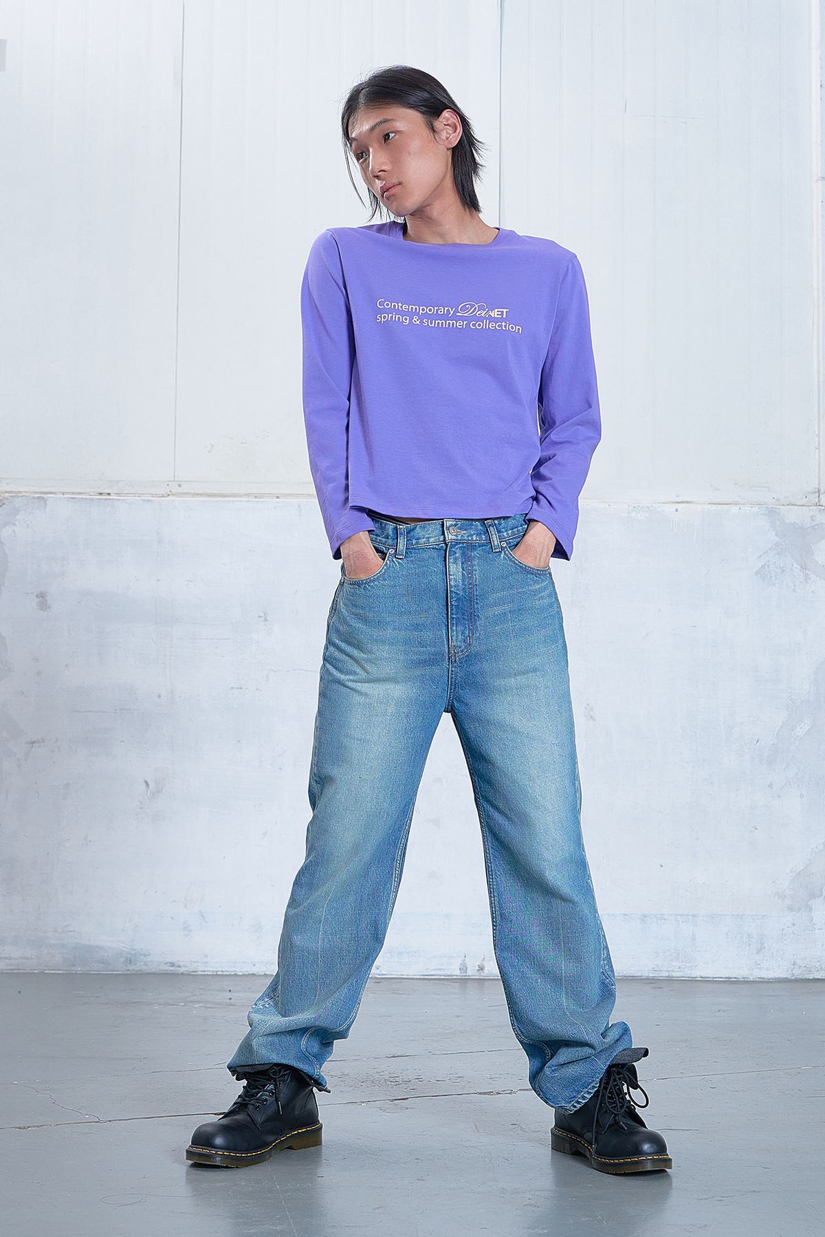 다이닛(DEINET) CONTEMPORARY LONG SLEEVE IN LIGHT PURPLE