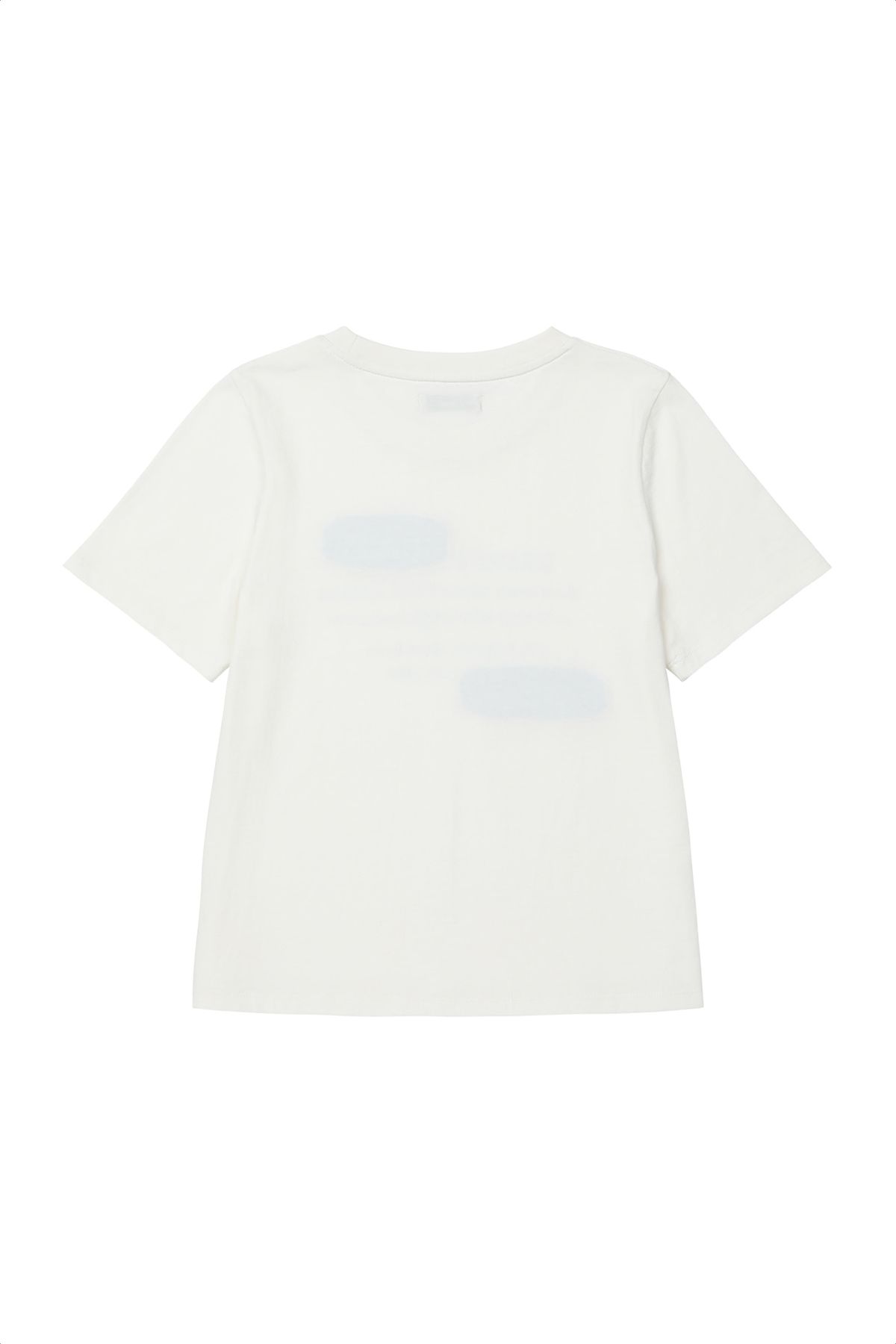 다이닛(DEINET) PATCHED LETTERING T-SHIRT IN WHITE