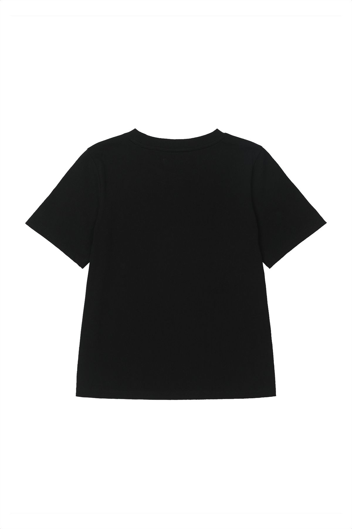 다이닛(DEINET) PATCHED LETTERING T-SHIRT IN BLACK