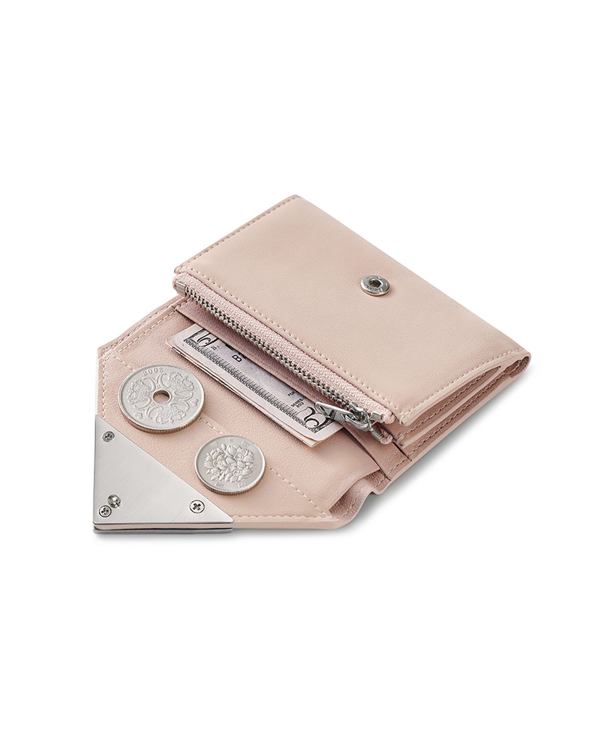 페넥(FENNEC) MATT TRIANGLE WALLET - LEOPARD BLOSSOM