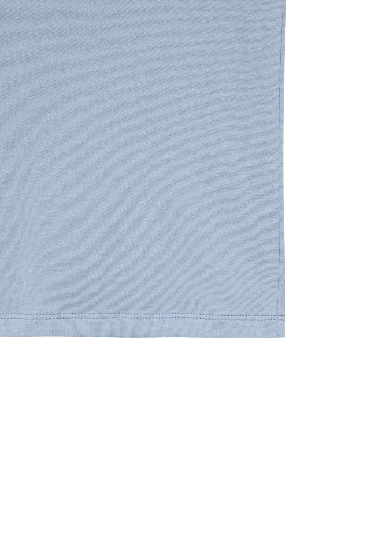 다이닛(DEINET) MESH CONTRAST RAGLAN T-SHIRT IN BLUE