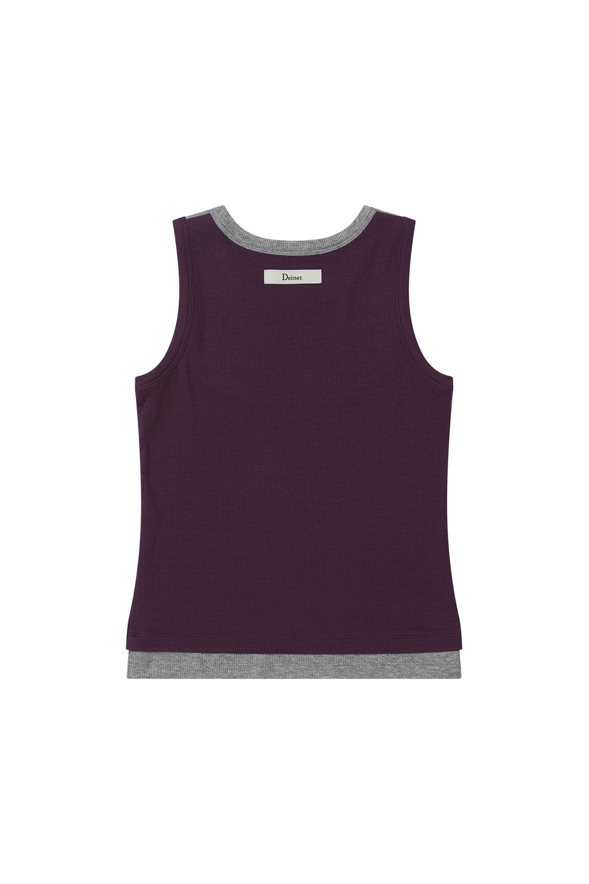 다이닛(DEINET) D-CONTRAST SLEEVELESS IN PURPLE