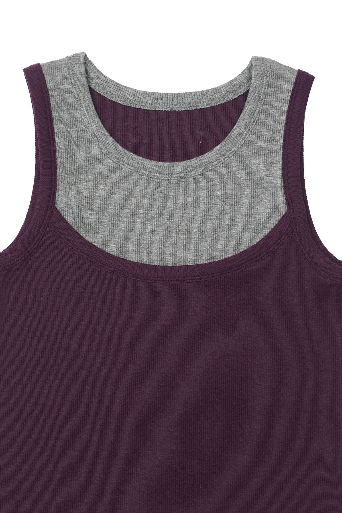 다이닛(DEINET) D-CONTRAST SLEEVELESS IN PURPLE