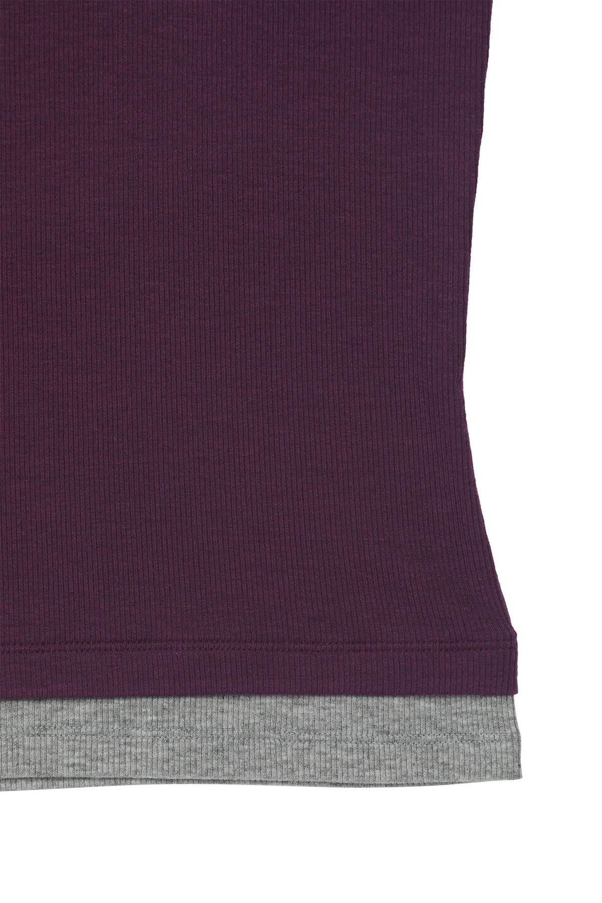 다이닛(DEINET) D-CONTRAST SLEEVELESS IN PURPLE