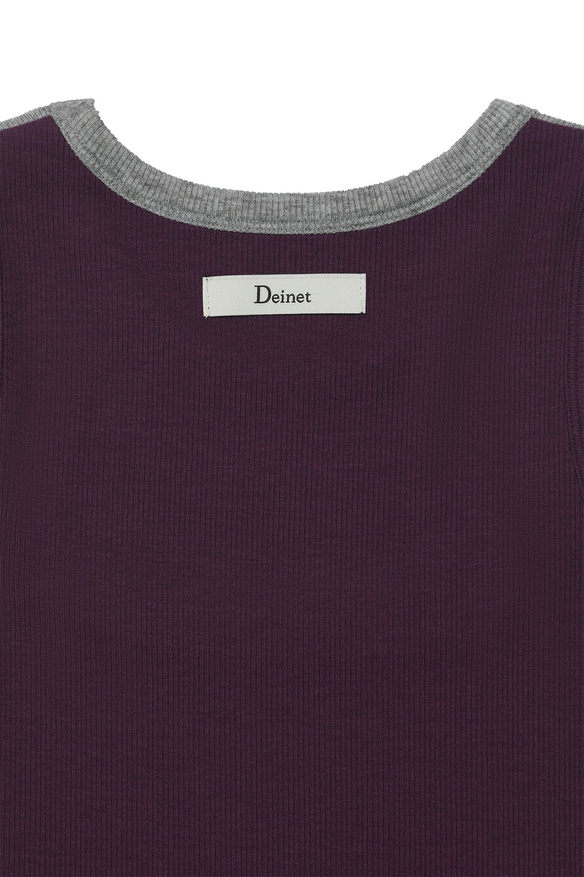 다이닛(DEINET) D-CONTRAST SLEEVELESS IN PURPLE