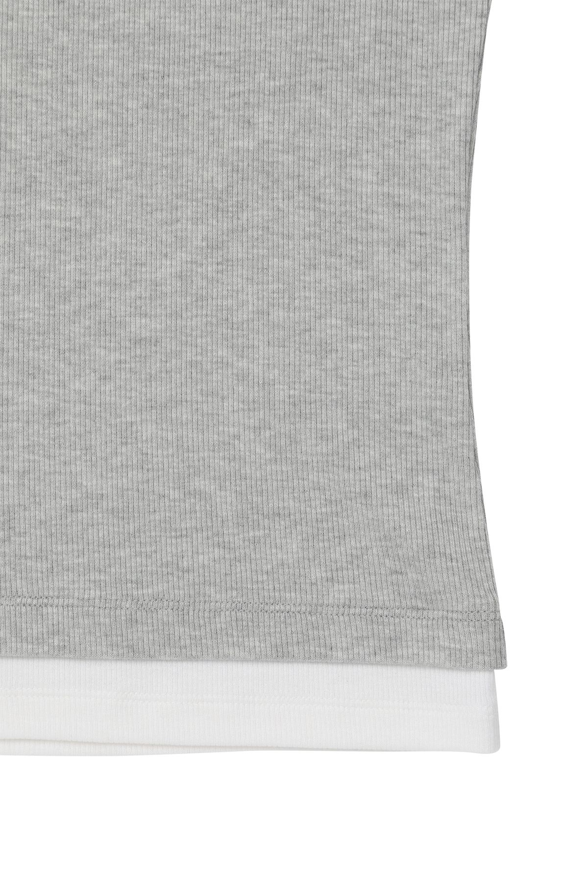 다이닛(DEINET) D-CONTRAST SLEEVELESS IN MELANGE GREY