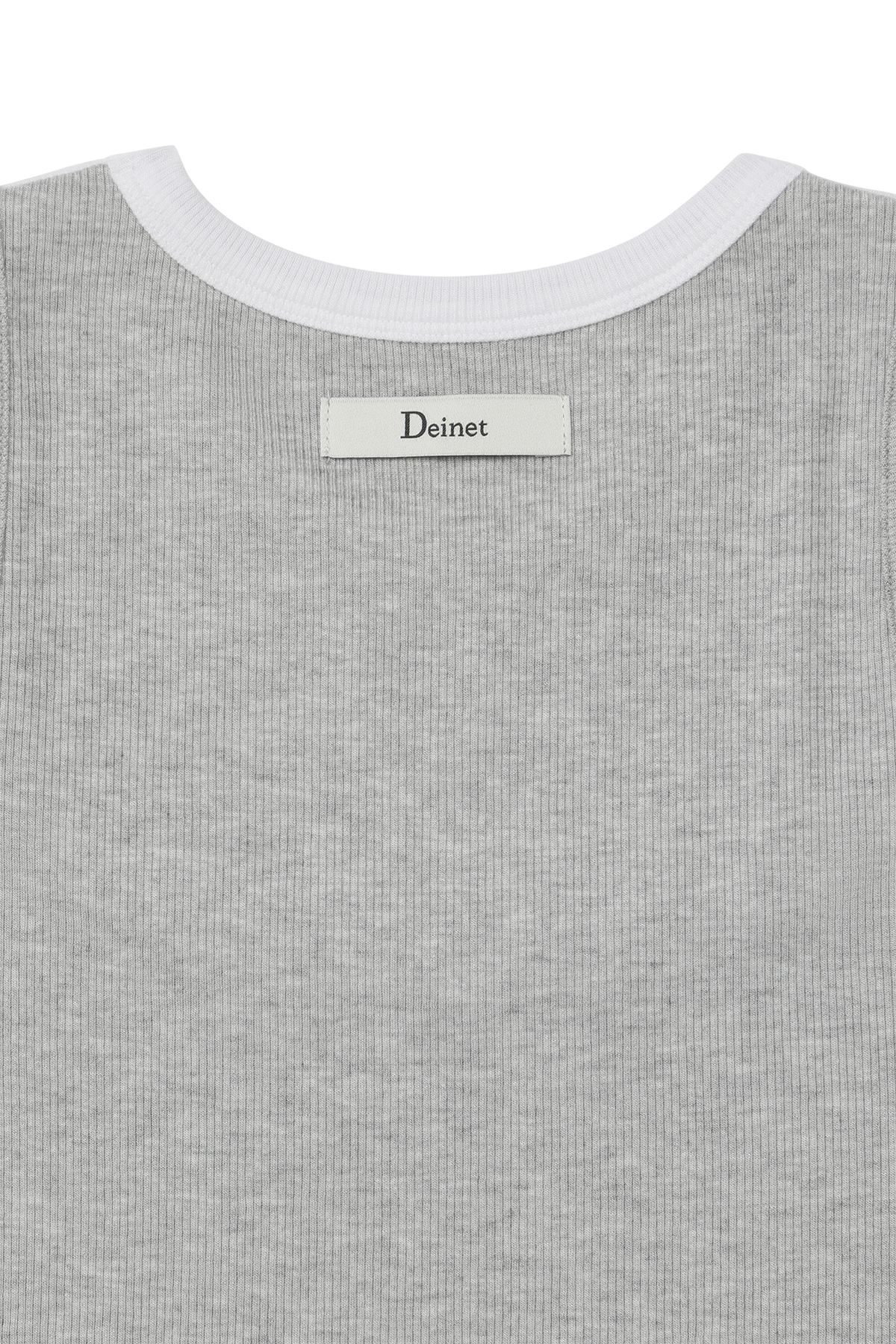 다이닛(DEINET) D-CONTRAST SLEEVELESS IN MELANGE GREY