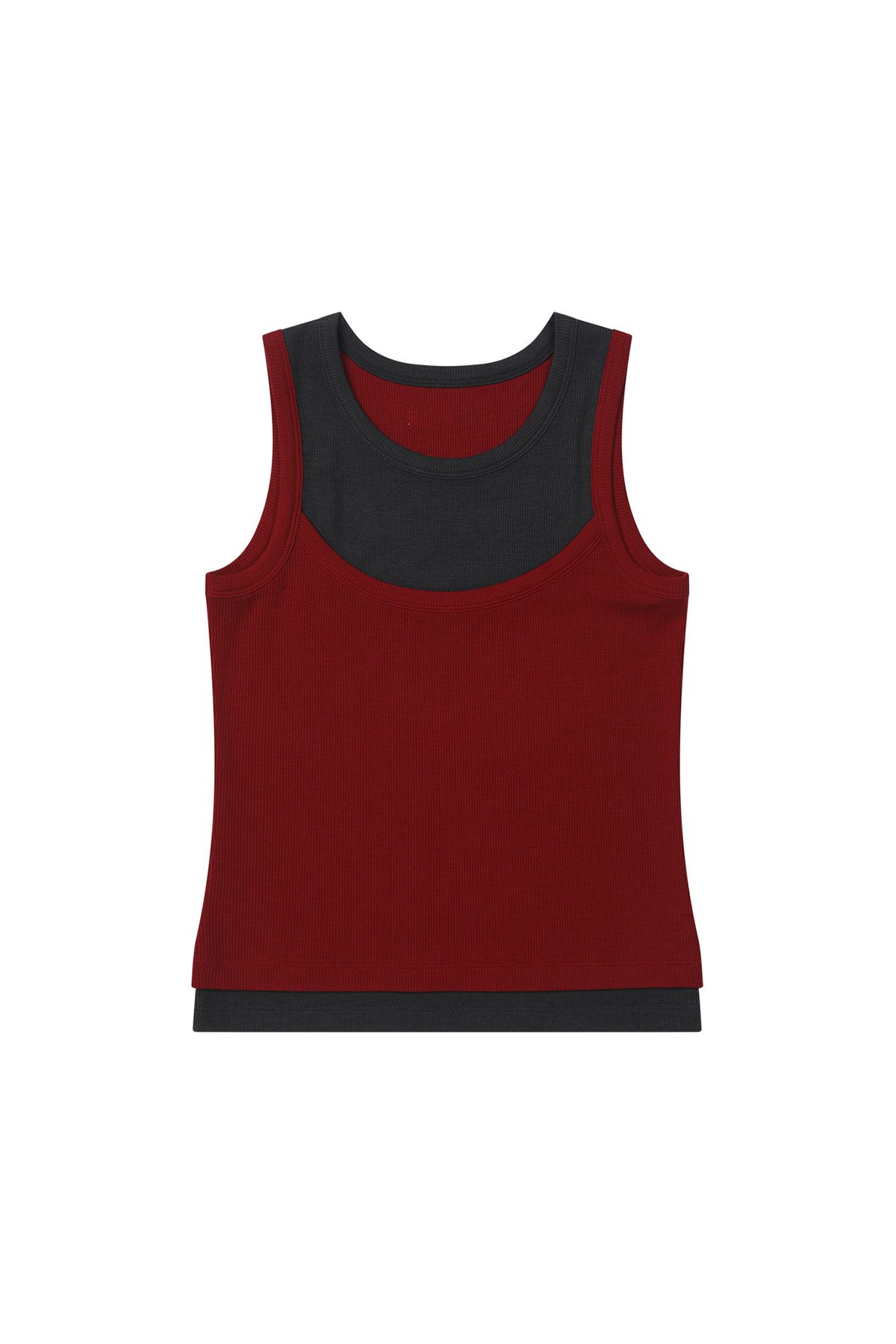 다이닛(DEINET) D-CONTRAST SLEEVELESS IN RED