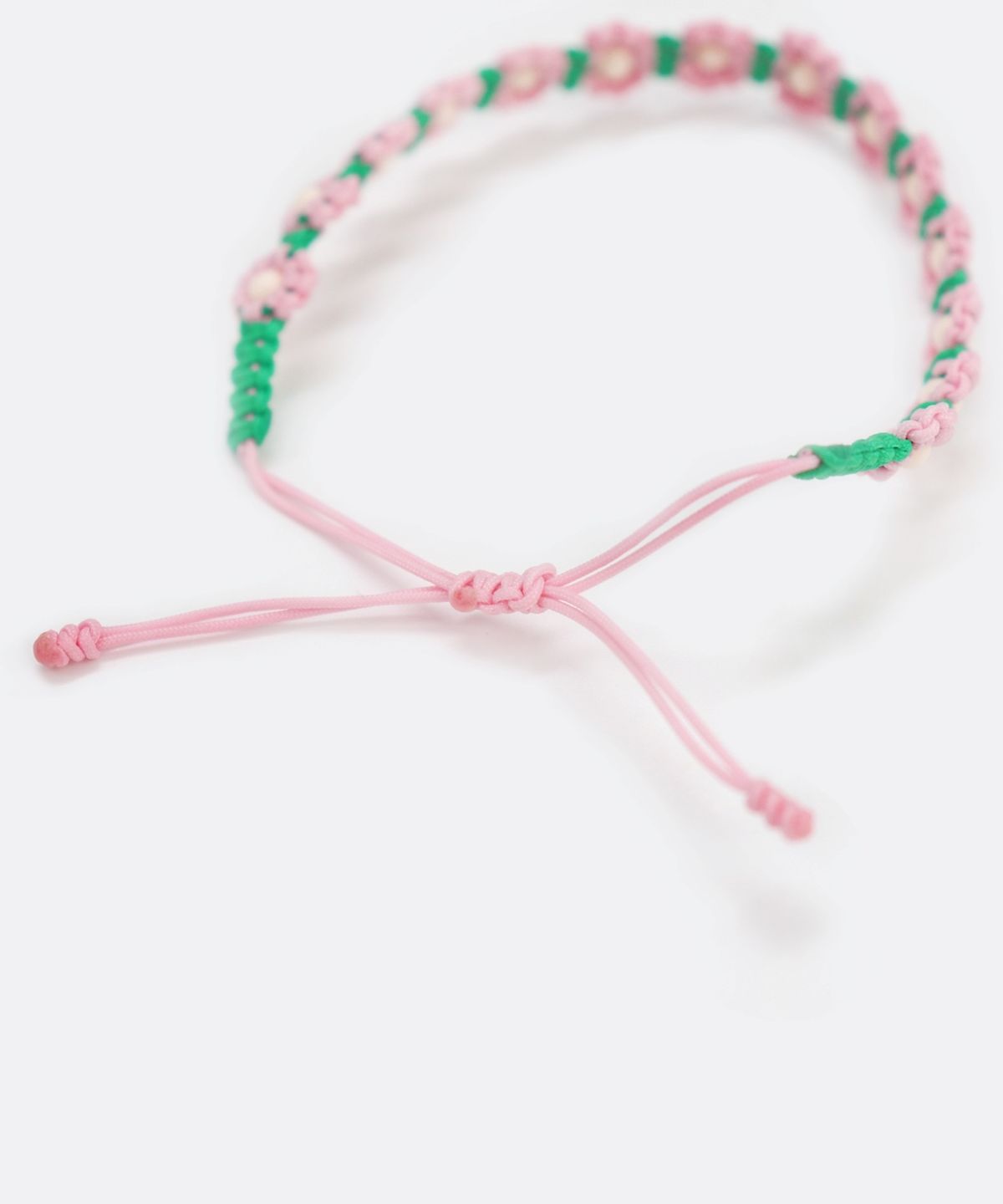 봉보(BONBEAU) Flower garden color knot Bracelet 플라워 가든 핸드메이드 컬러 매듭 팔찌