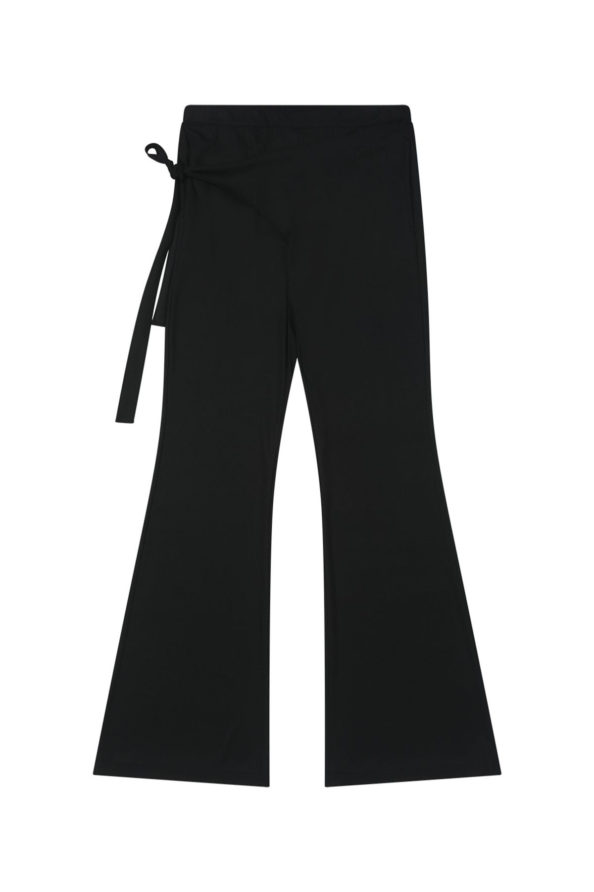 다이닛(DEINET) JERSEY WRAP PANTS IN BLACK