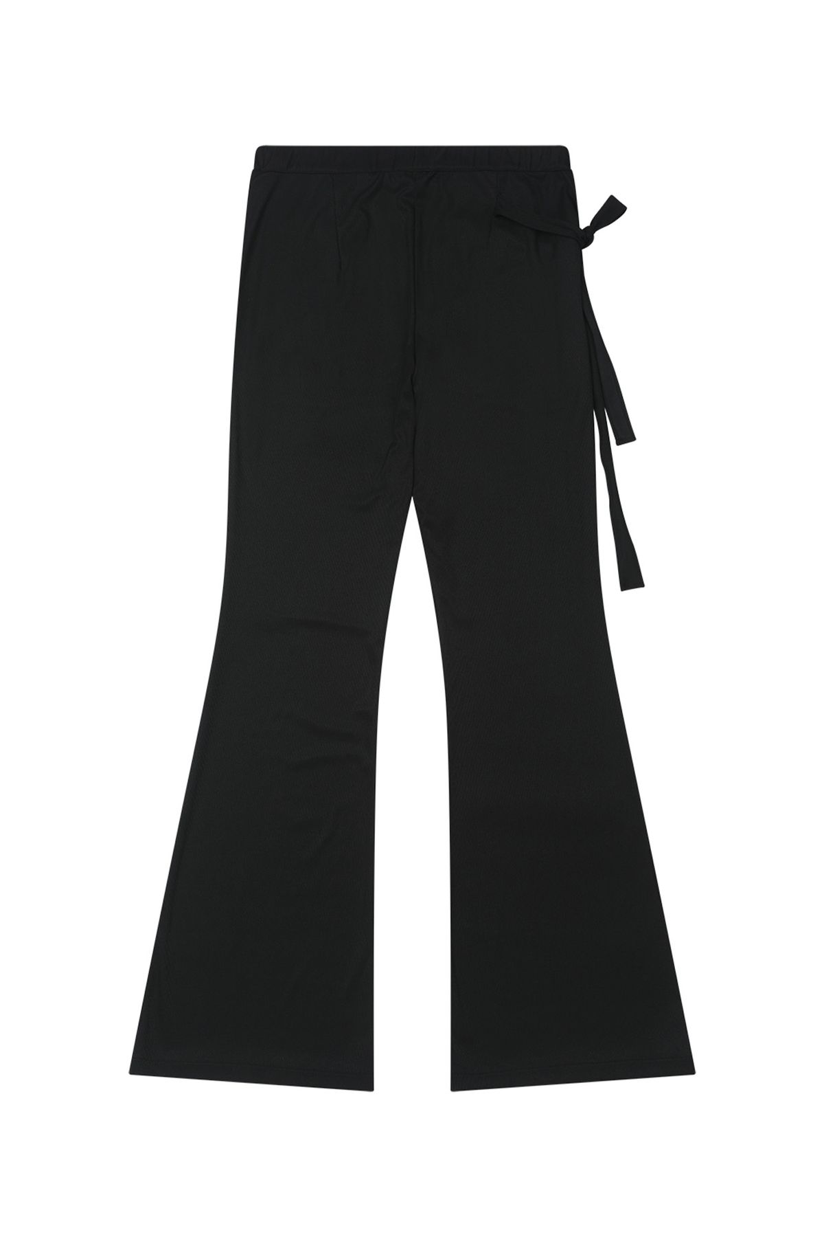 다이닛(DEINET) JERSEY WRAP PANTS IN BLACK