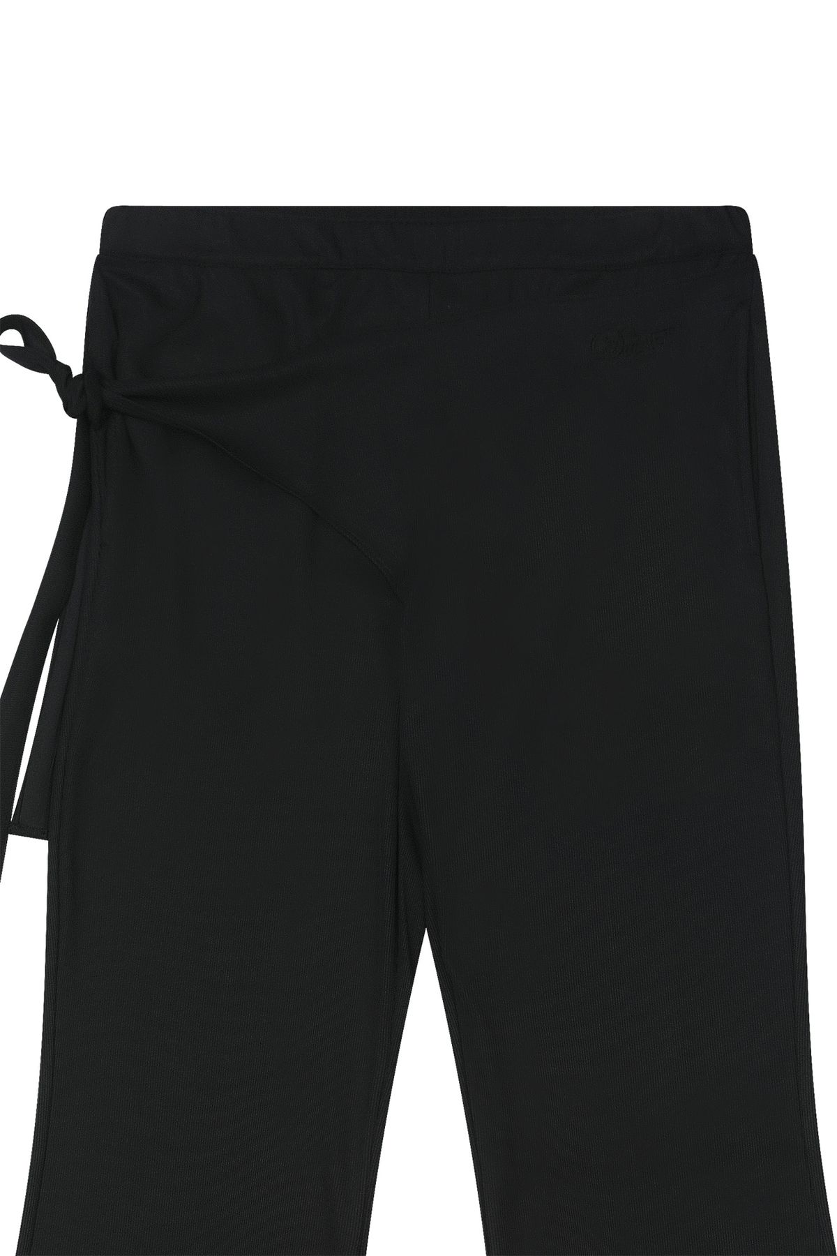다이닛(DEINET) JERSEY WRAP PANTS IN BLACK