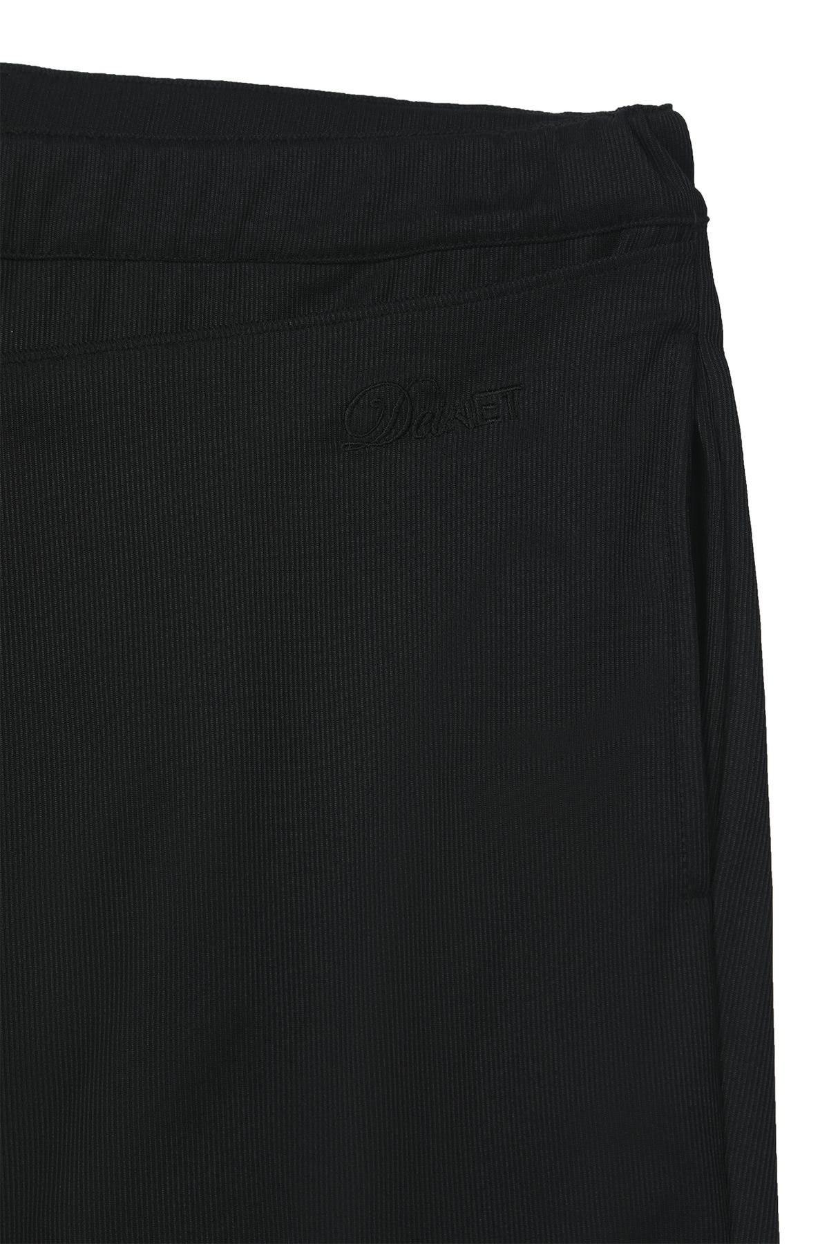 다이닛(DEINET) JERSEY WRAP PANTS IN BLACK