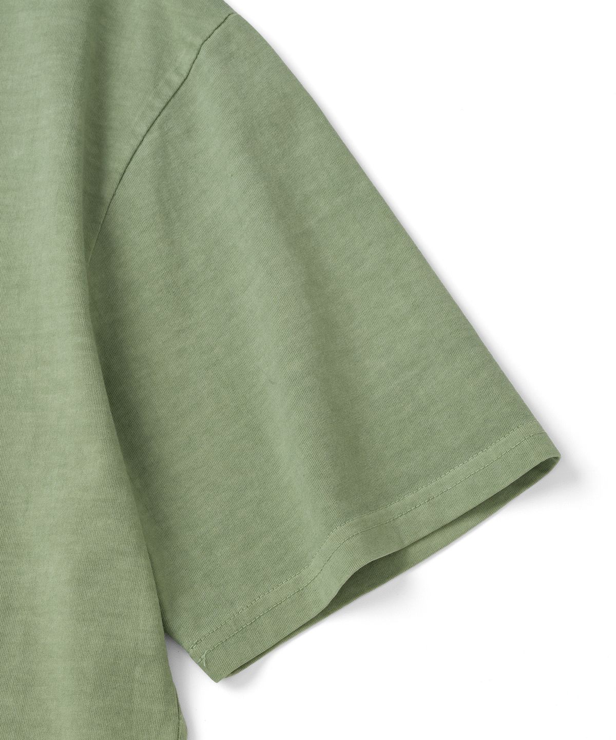 니티드(KNITTED) (UNISEX) 피그먼트 팜트리 그래픽 티셔츠 WASHING GREEN