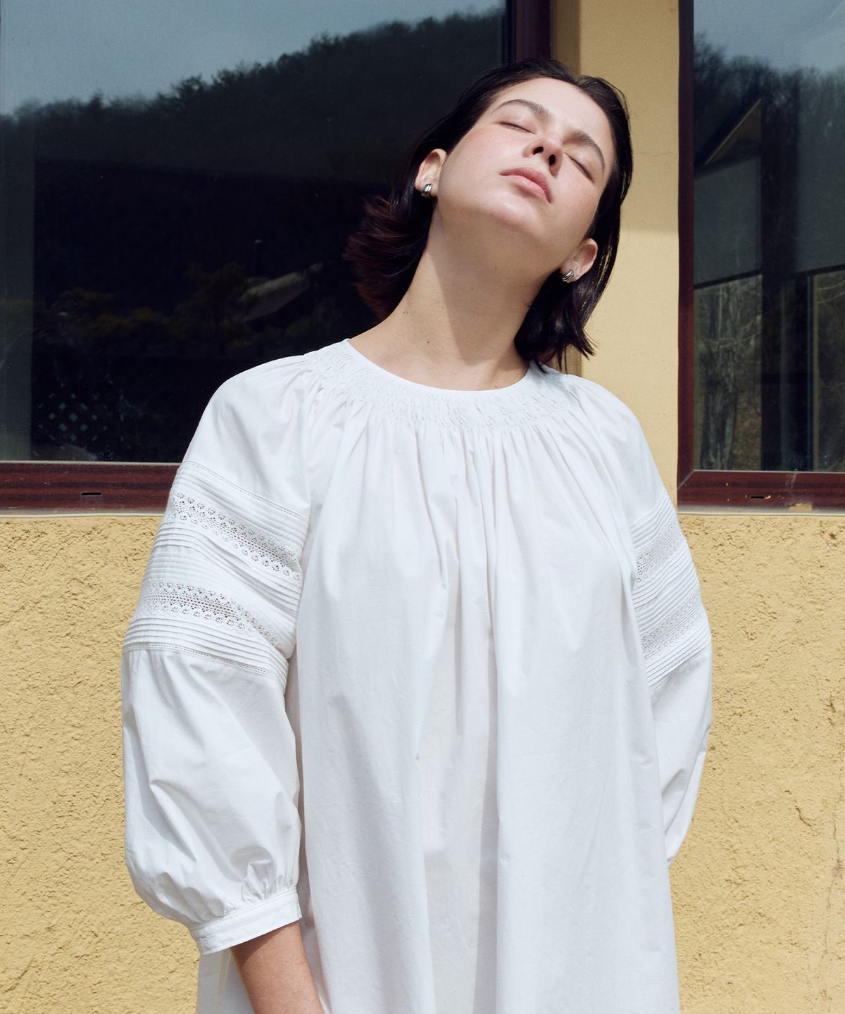 프리터(FRITUR) Rosie Pintuck Dress White_F262OP06
