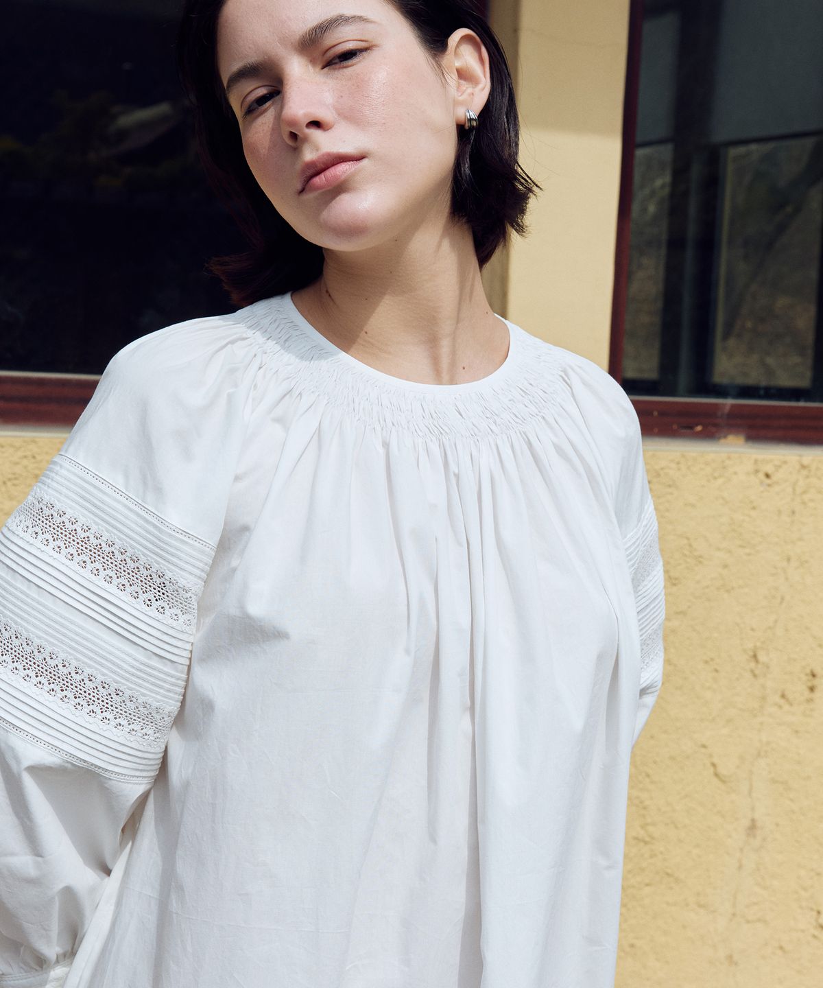 프리터(FRITUR) Rosie Pintuck Dress White_F262OP06