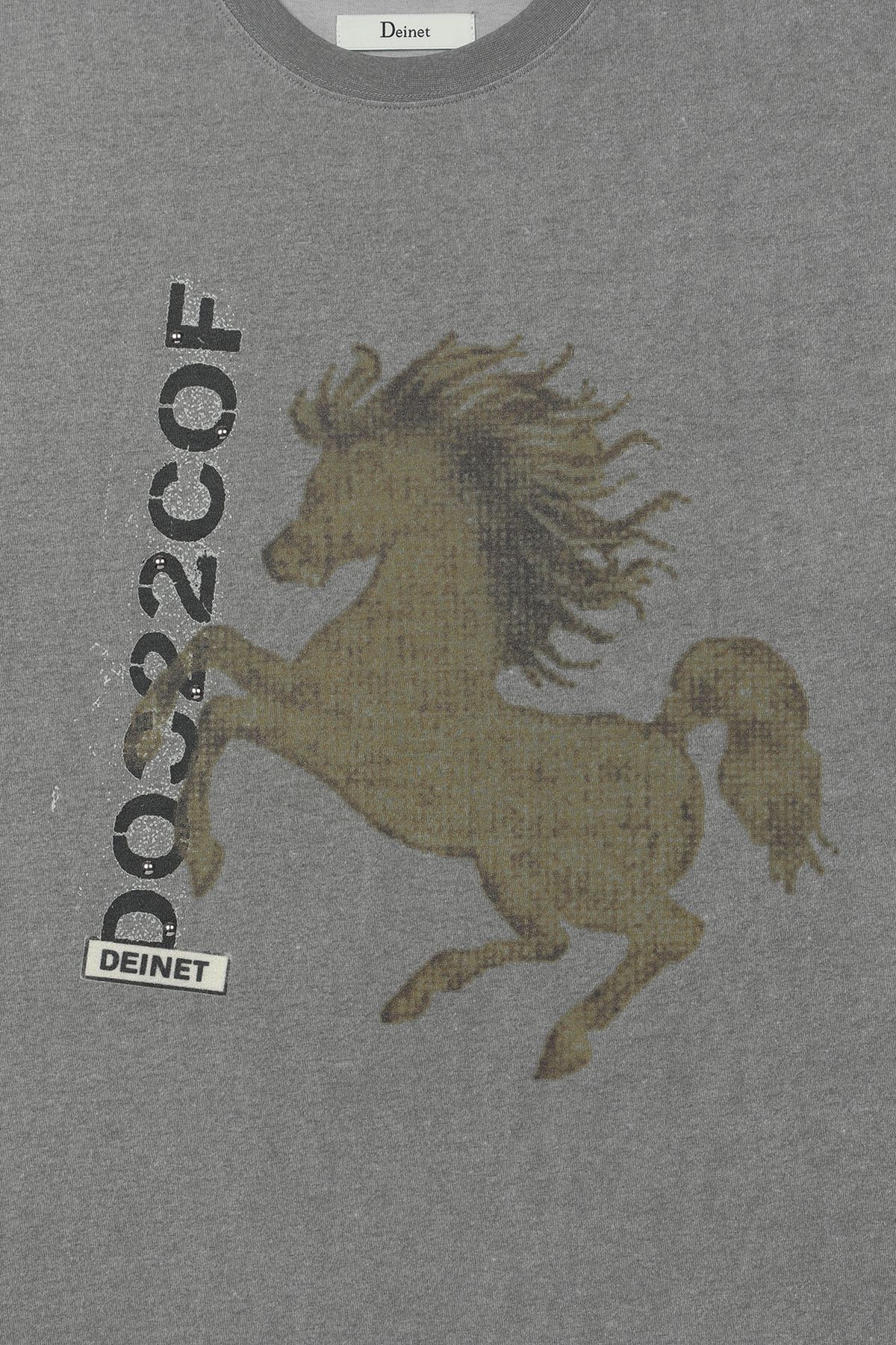 다이닛(DEINET) HORSE GRAPHIC T-SHIRT IN GREY