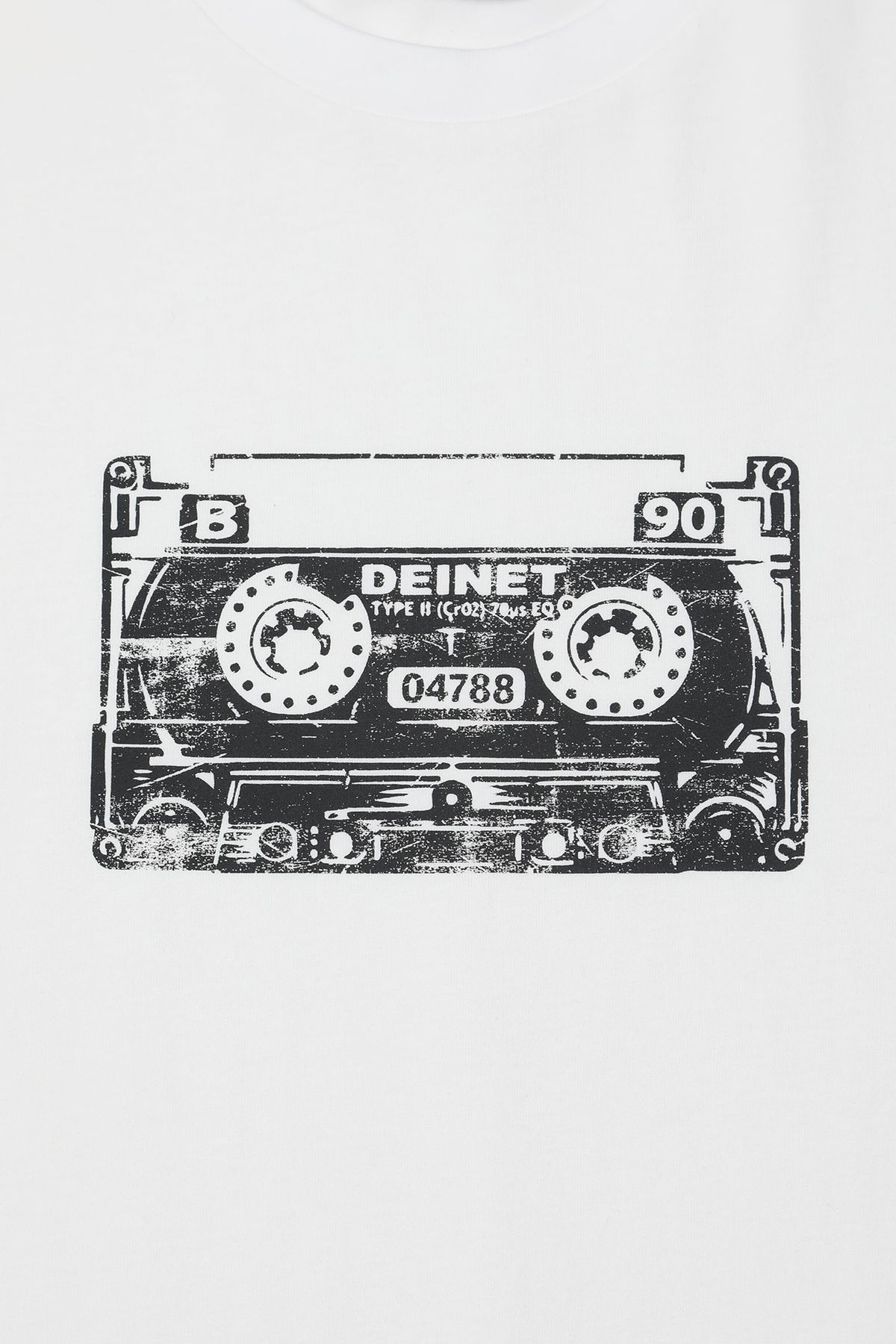 다이닛(DEINET) TAPE T-SHIRT IN WHITE