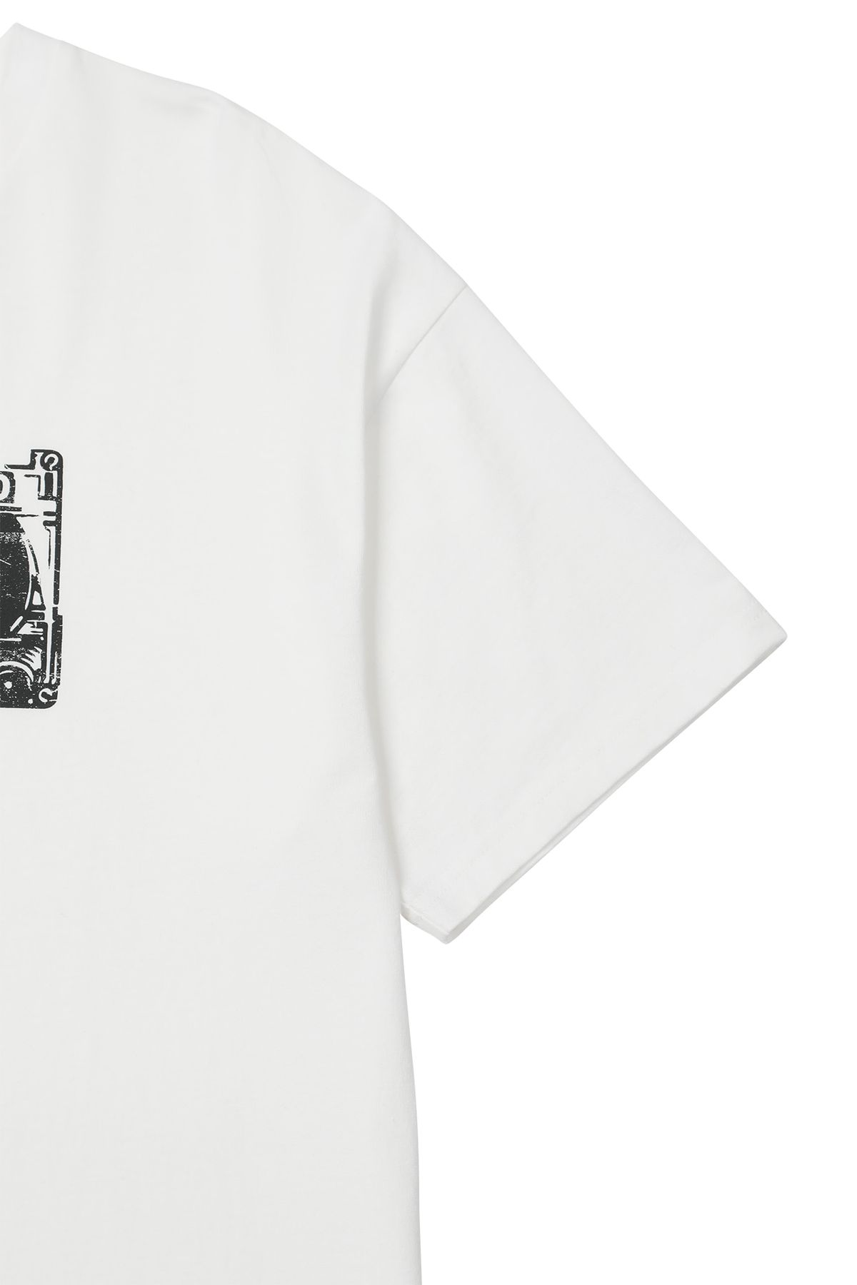 다이닛(DEINET) TAPE T-SHIRT IN WHITE