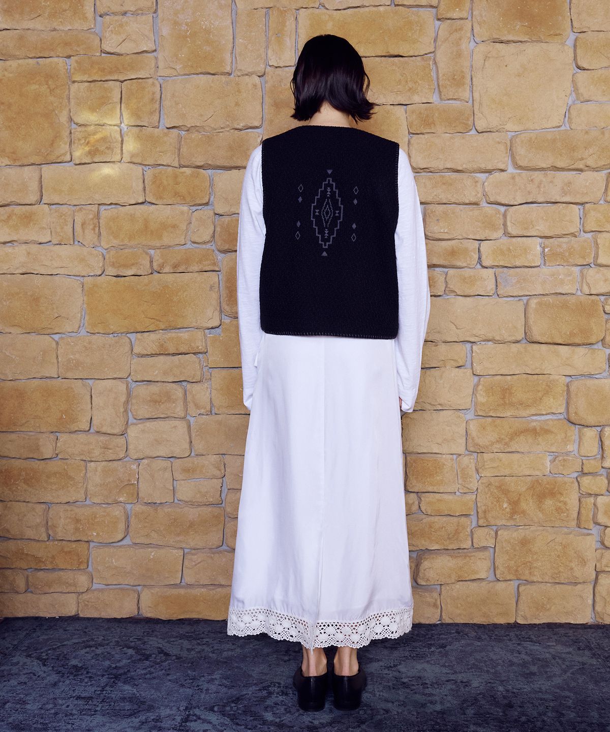 프리터(FRITUR) Satin Pintuck Maxi Skirt White_F262SK01