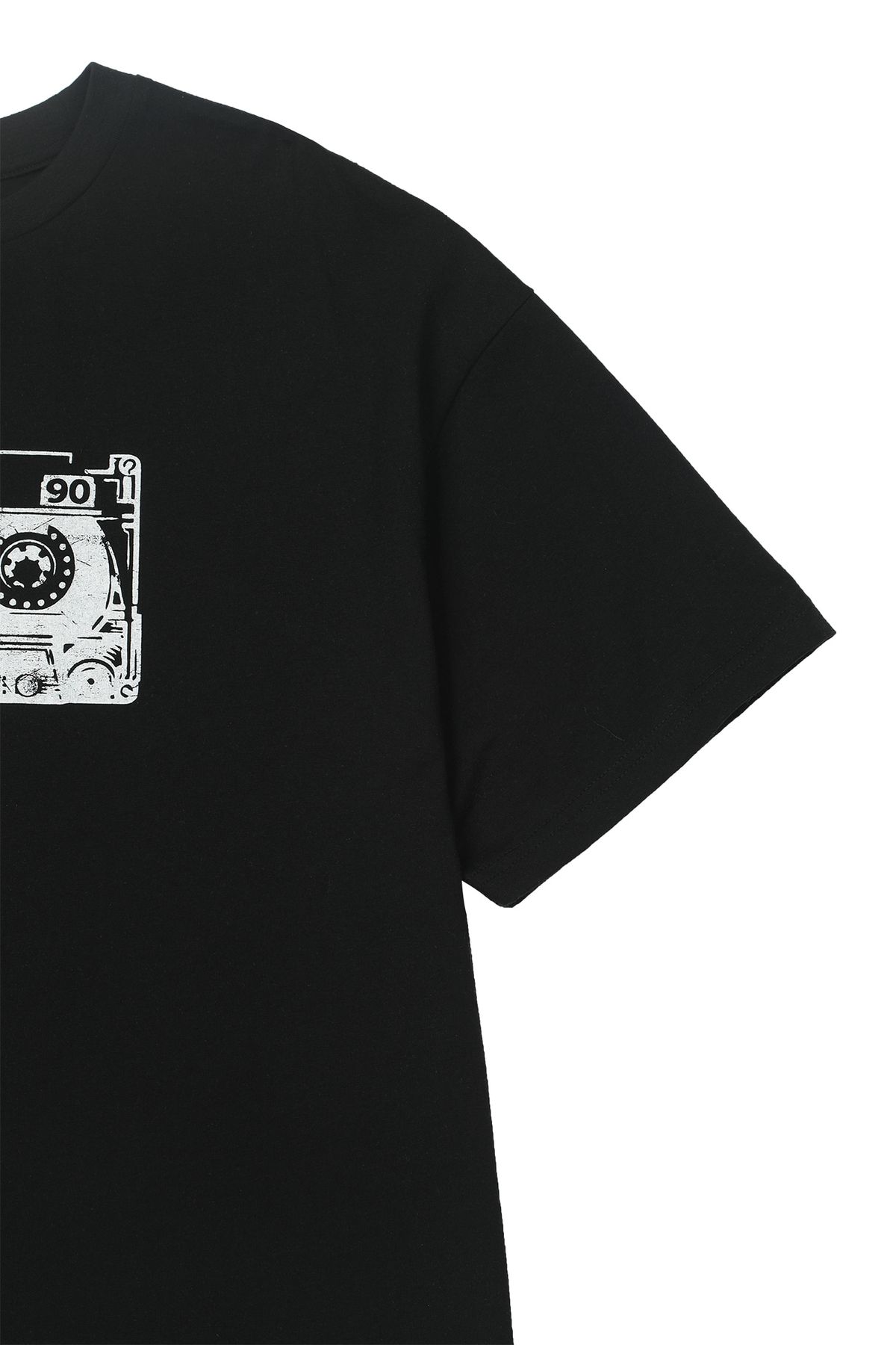 다이닛(DEINET) TAPE T-SHIRT IN BLACK