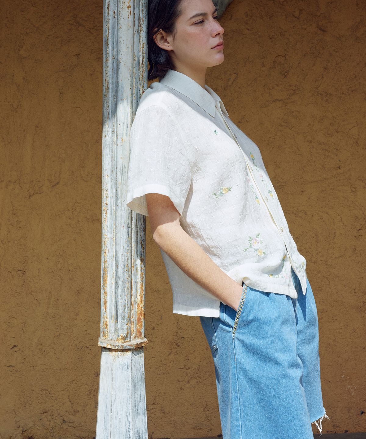 프리터(FRITUR) Fade Denim Short Blue_F262DE01