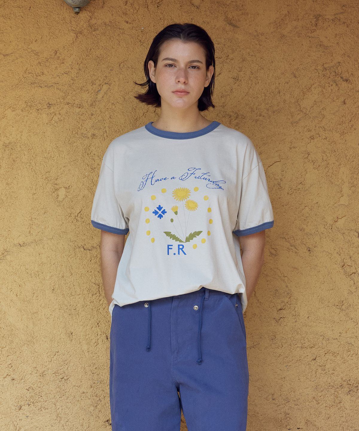 프리터(FRITUR) Dandelion T-shirt Ivory_F262TS02