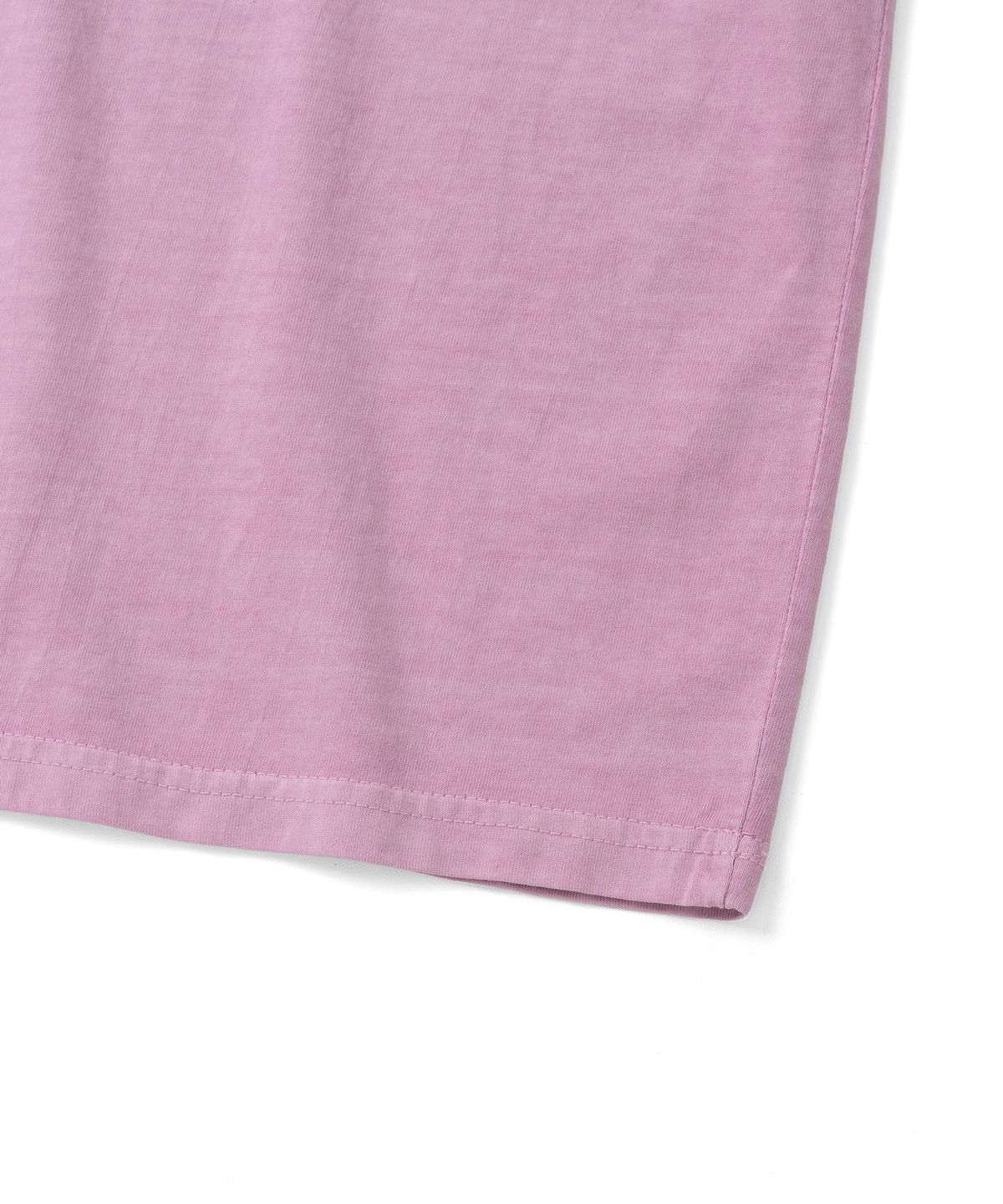 니티드(KNITTED) (UNISEX) 피그먼트 팜트리 그래픽 티셔츠 WASHING PINK