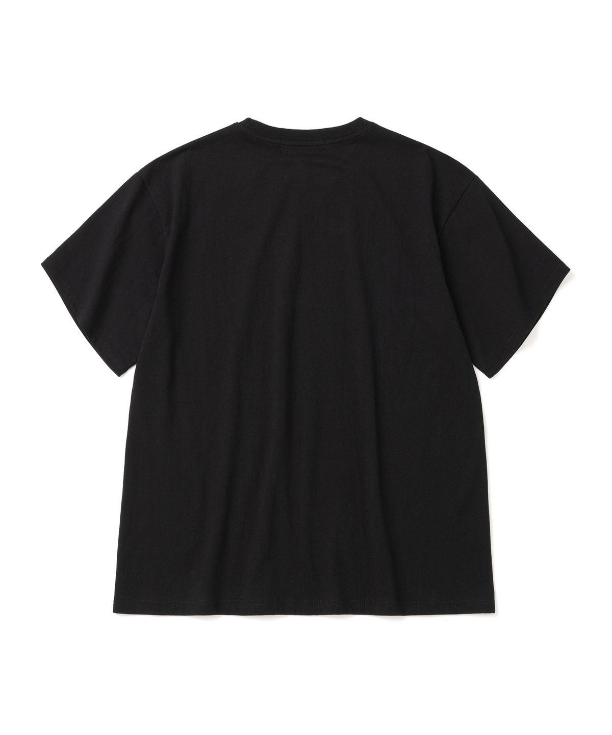 니티드(KNITTED) (UNISEX) 피그먼트 팜트리 그래픽 티셔츠 CROP BLACK