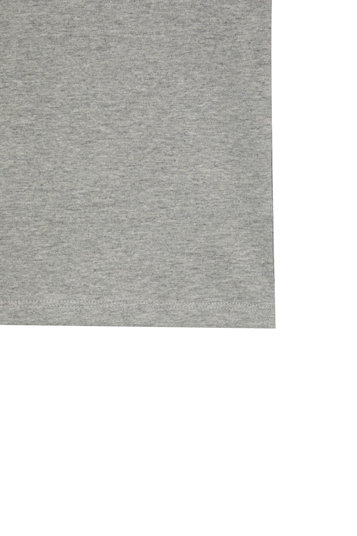 다이닛(DEINET) TYPO GRAPHIC2 T-SHIRT IN MELANGE GREY
