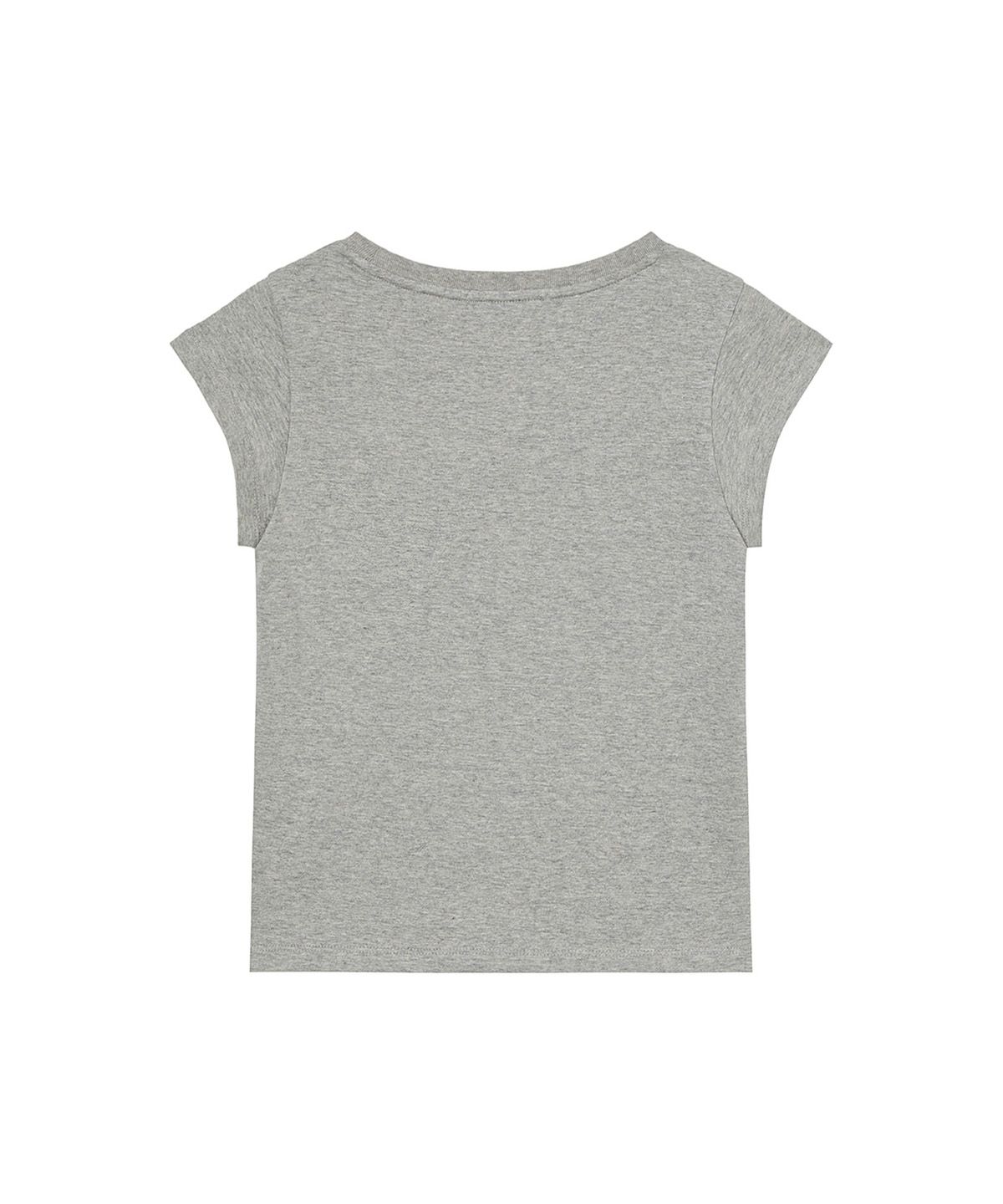 다이닛(DEINET) TYPO GRAPHIC2 T-SHIRT IN MELANGE GREY