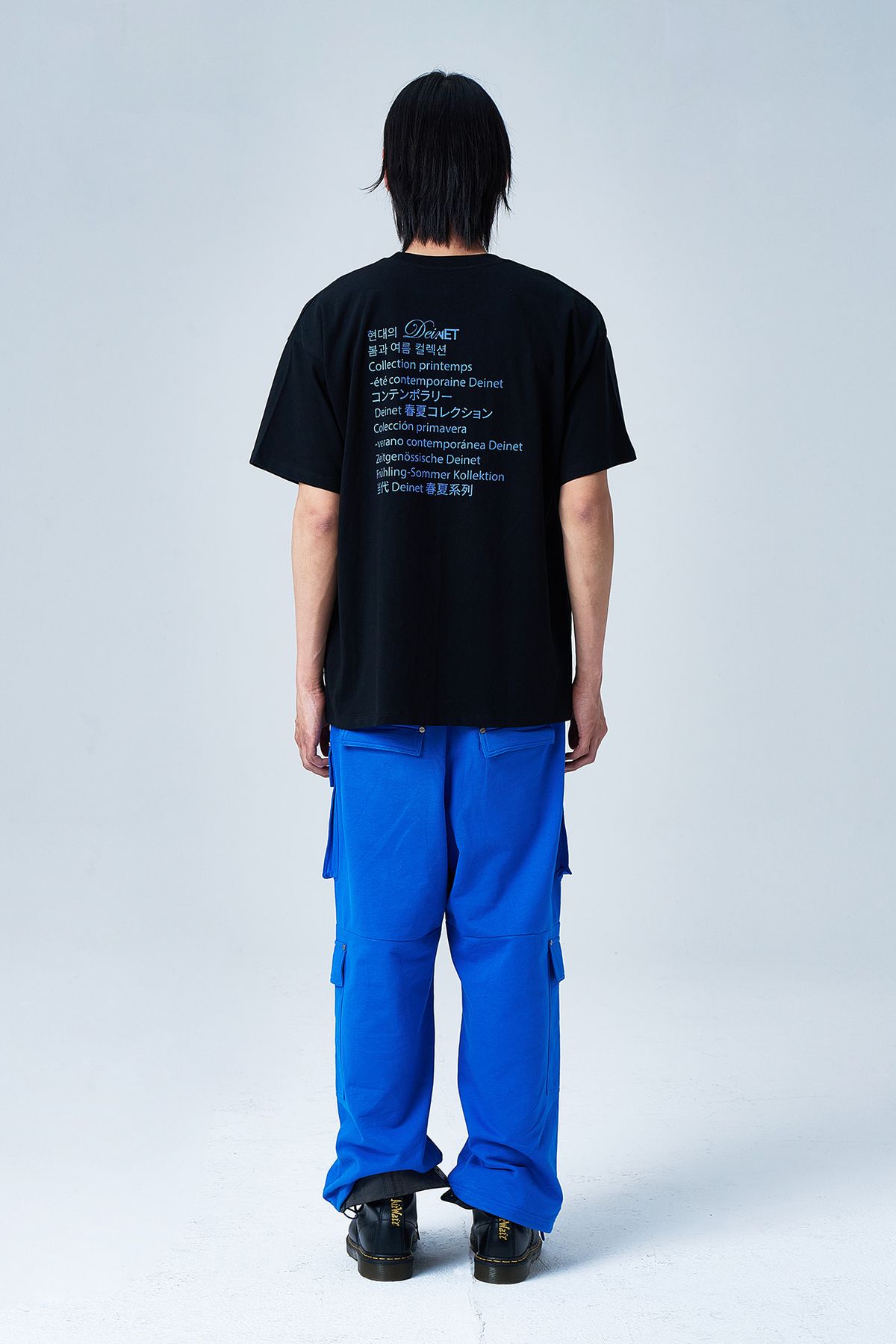 다이닛(DEINET) CONTEMPORARY T-SHIRT IN BLACK