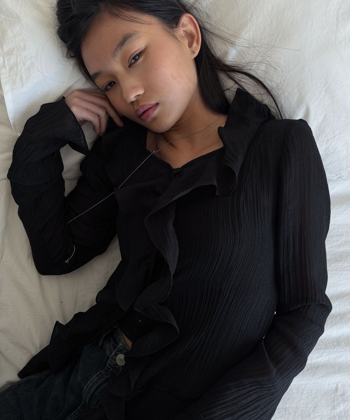 라츠유(LOTSYOU) LOTSYOU_Maleficent Blouse BLACK