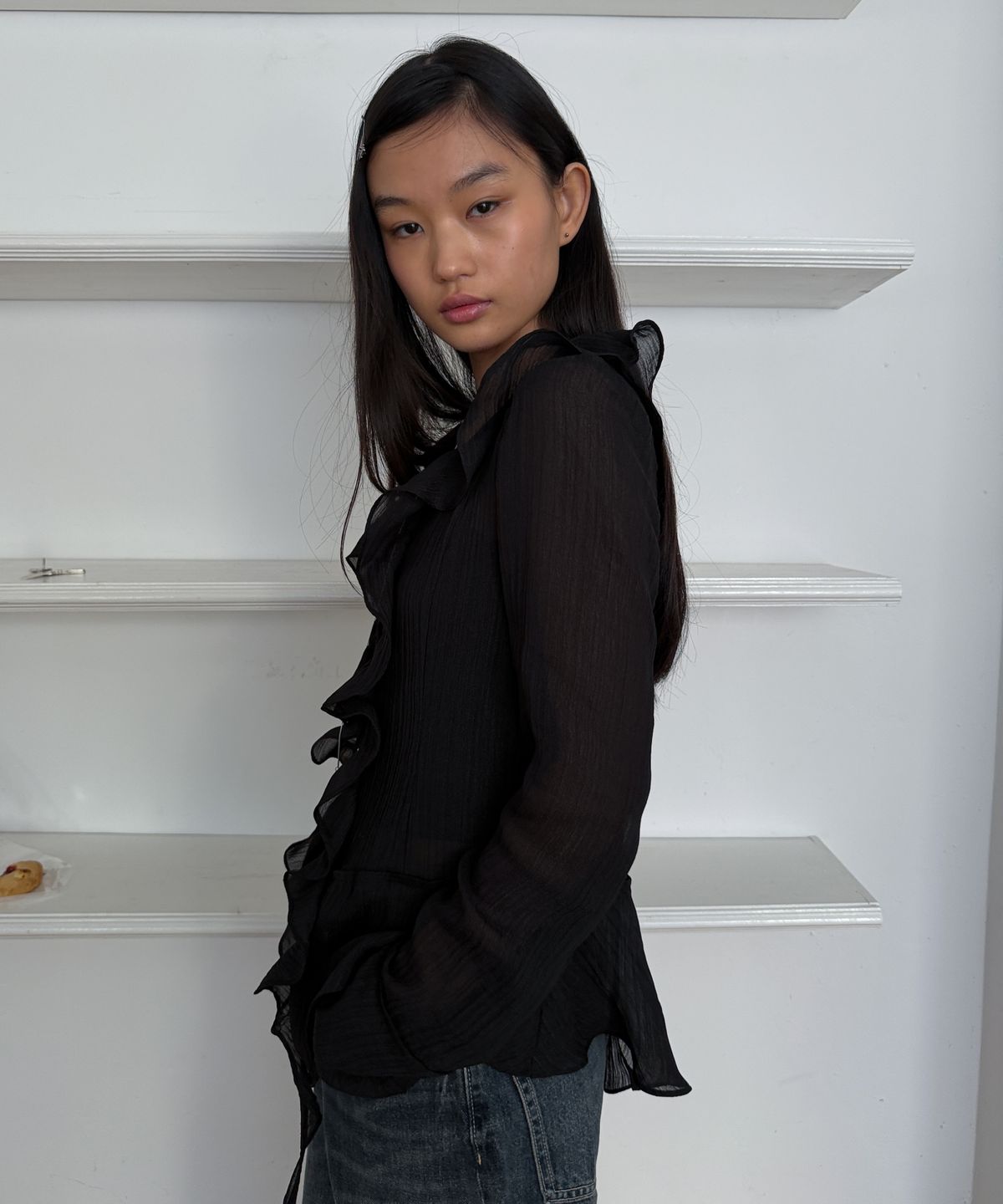 라츠유(LOTSYOU) LOTSYOU_Maleficent Blouse BLACK