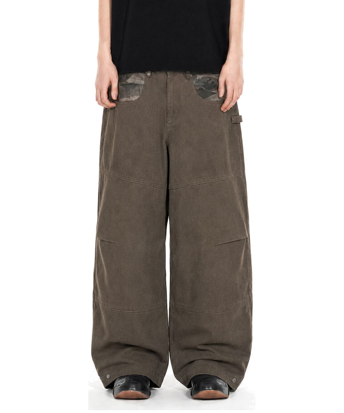 아이돈워너셀(IDWS) Hidden Camo Balloon Pants Brown