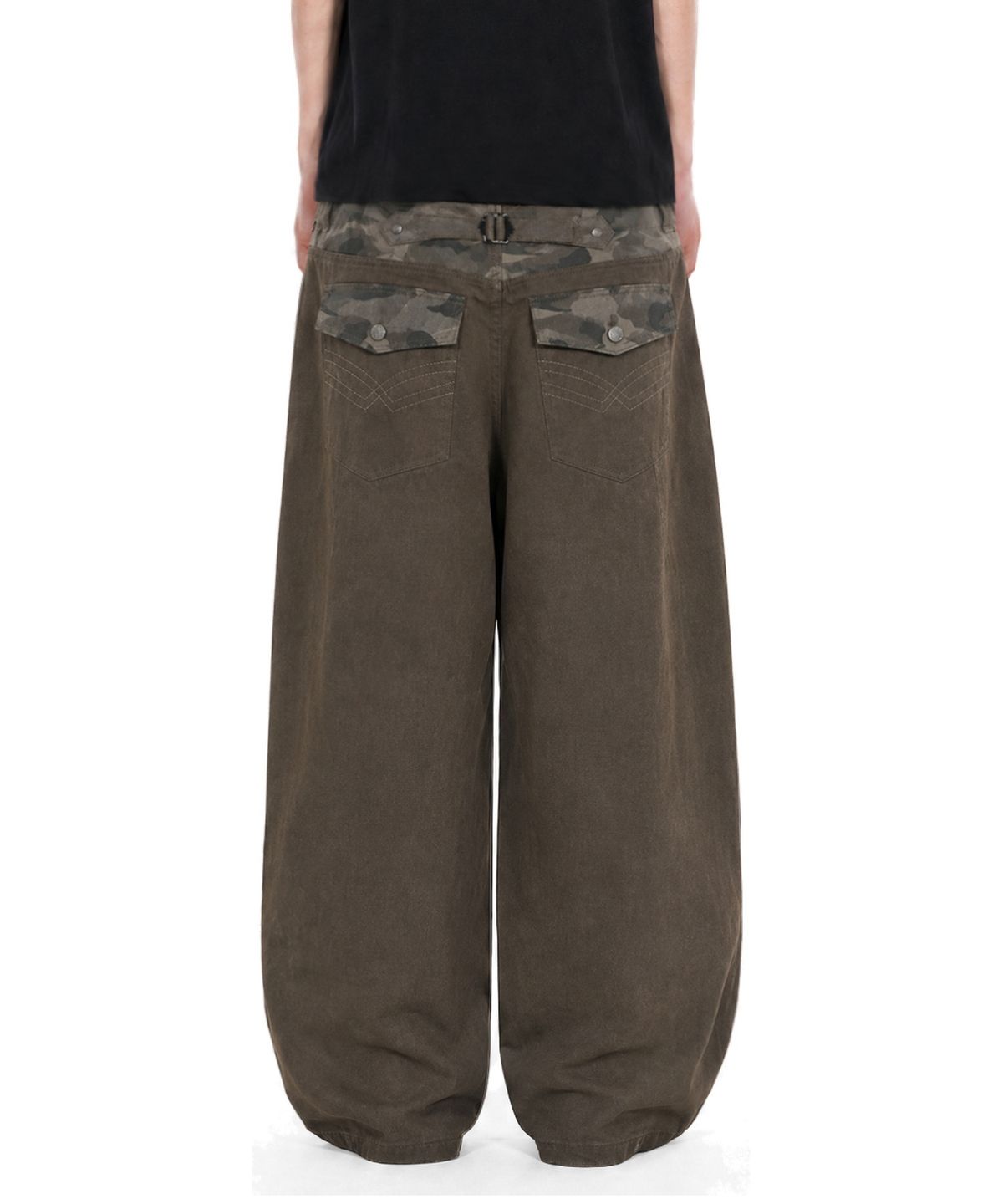 아이돈워너셀(IDWS) Hidden Camo Balloon Pants Brown