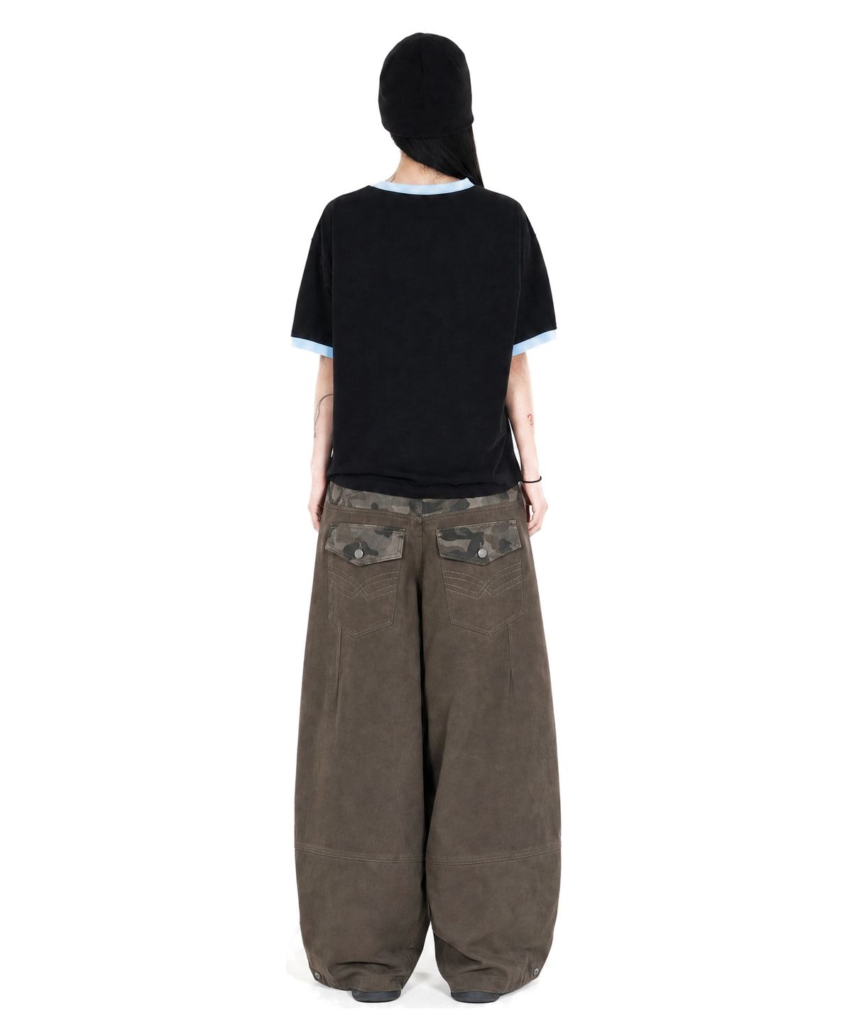 아이돈워너셀(IDWS) Hidden Camo Balloon Pants Brown