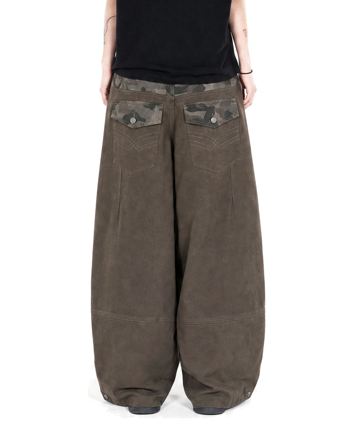 아이돈워너셀(IDWS) Hidden Camo Balloon Pants Brown