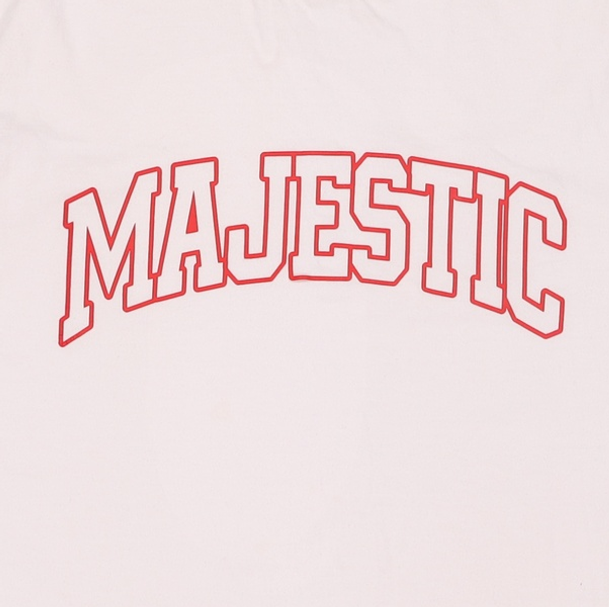 마제스틱(MAJESTIC) 아치 로고 크루넥 티셔츠 화이트[ML183UCATS003] 95