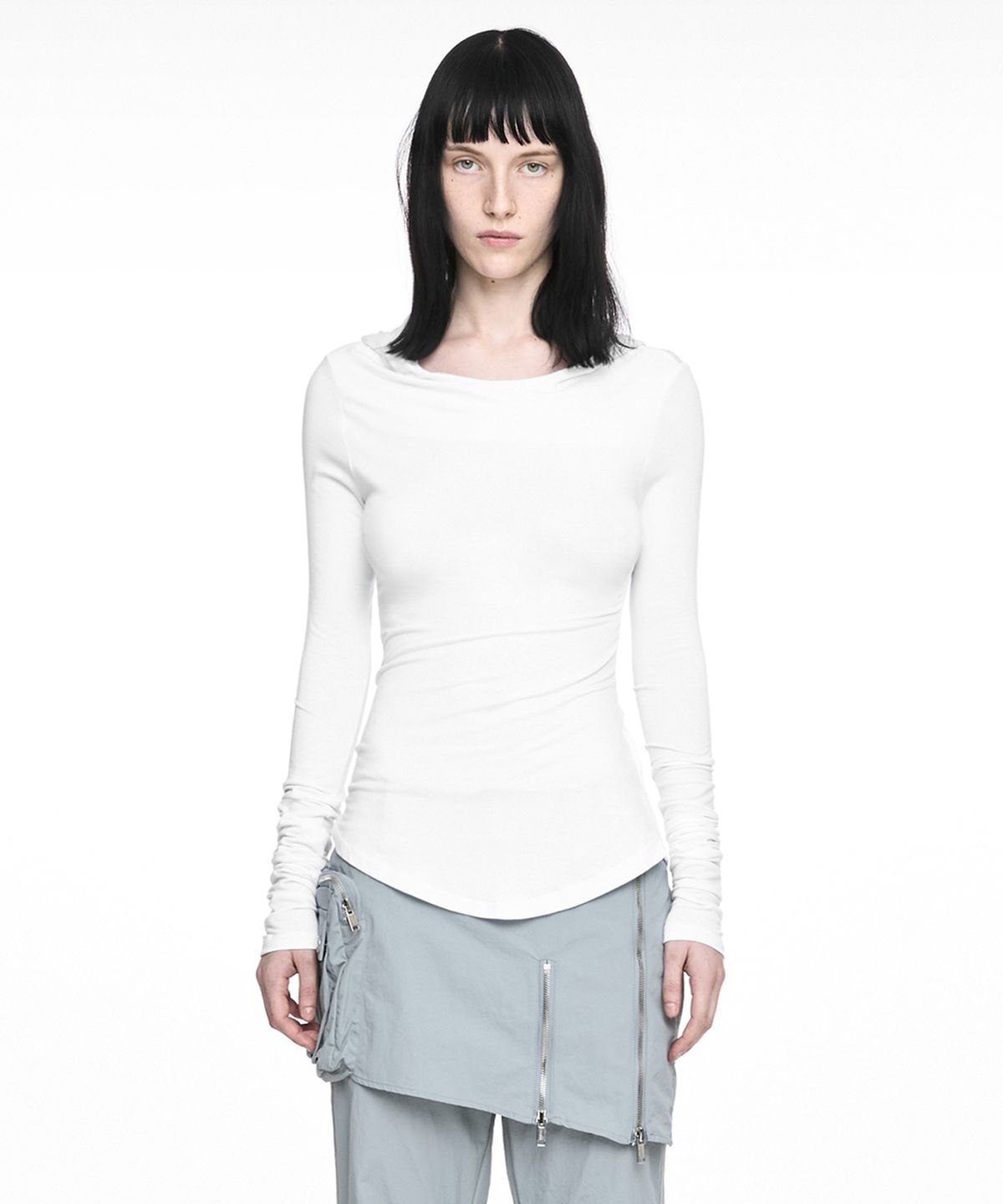 나체(NACHE) BASIC HOODIE LONG SLEEVE DUSTY BEIGE
