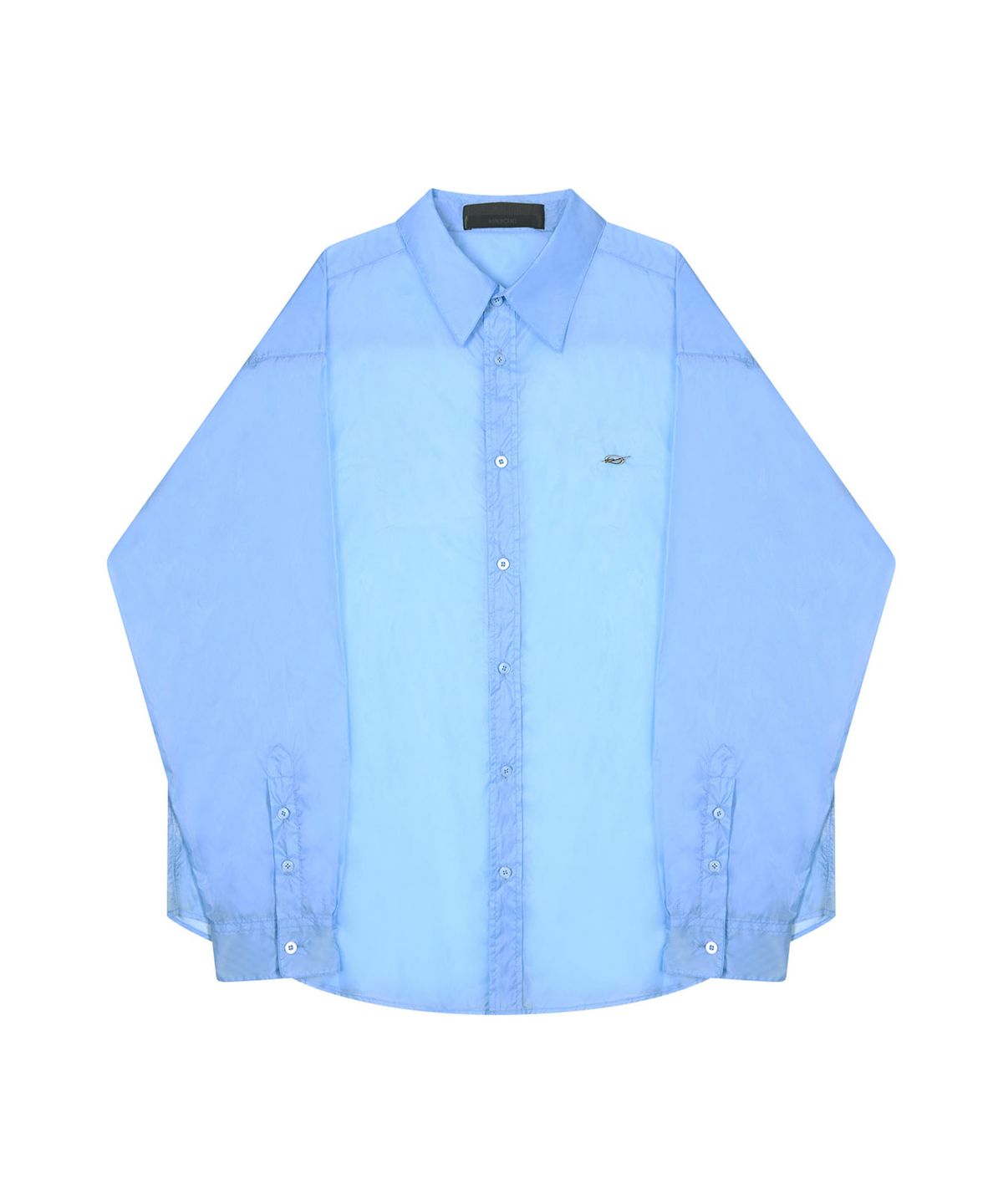 51퍼센트(51PERCENT) Transparent shirt - sky blue