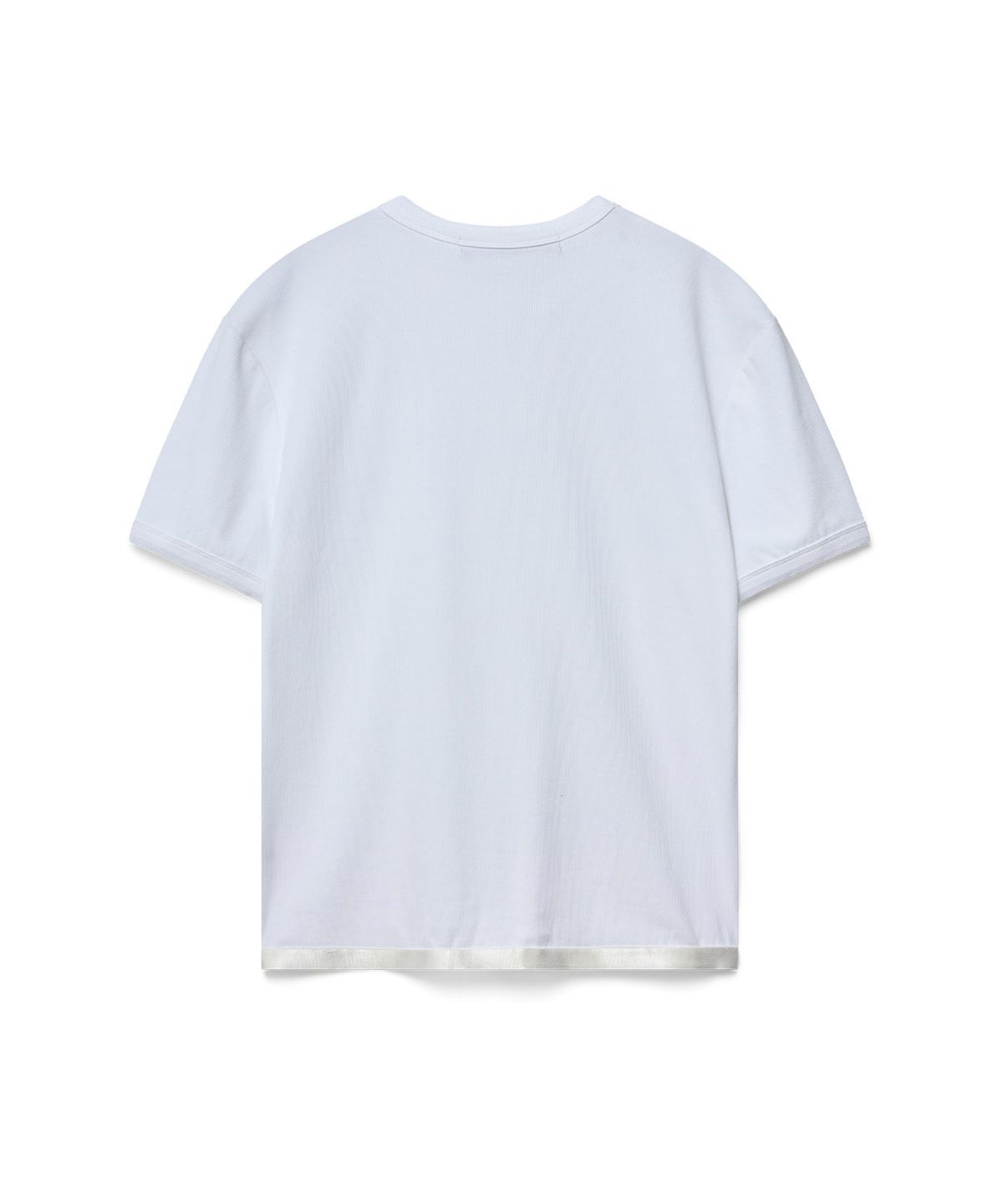 51퍼센트(51PERCENT) Ribbed t-shirt - white