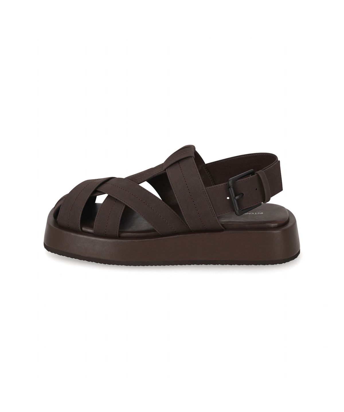 엘칸토(ELCANTO) 인텐스 남성 와이드 밴드 스퀘어 플랫폼 샌들 4.5cm LCMW58I626